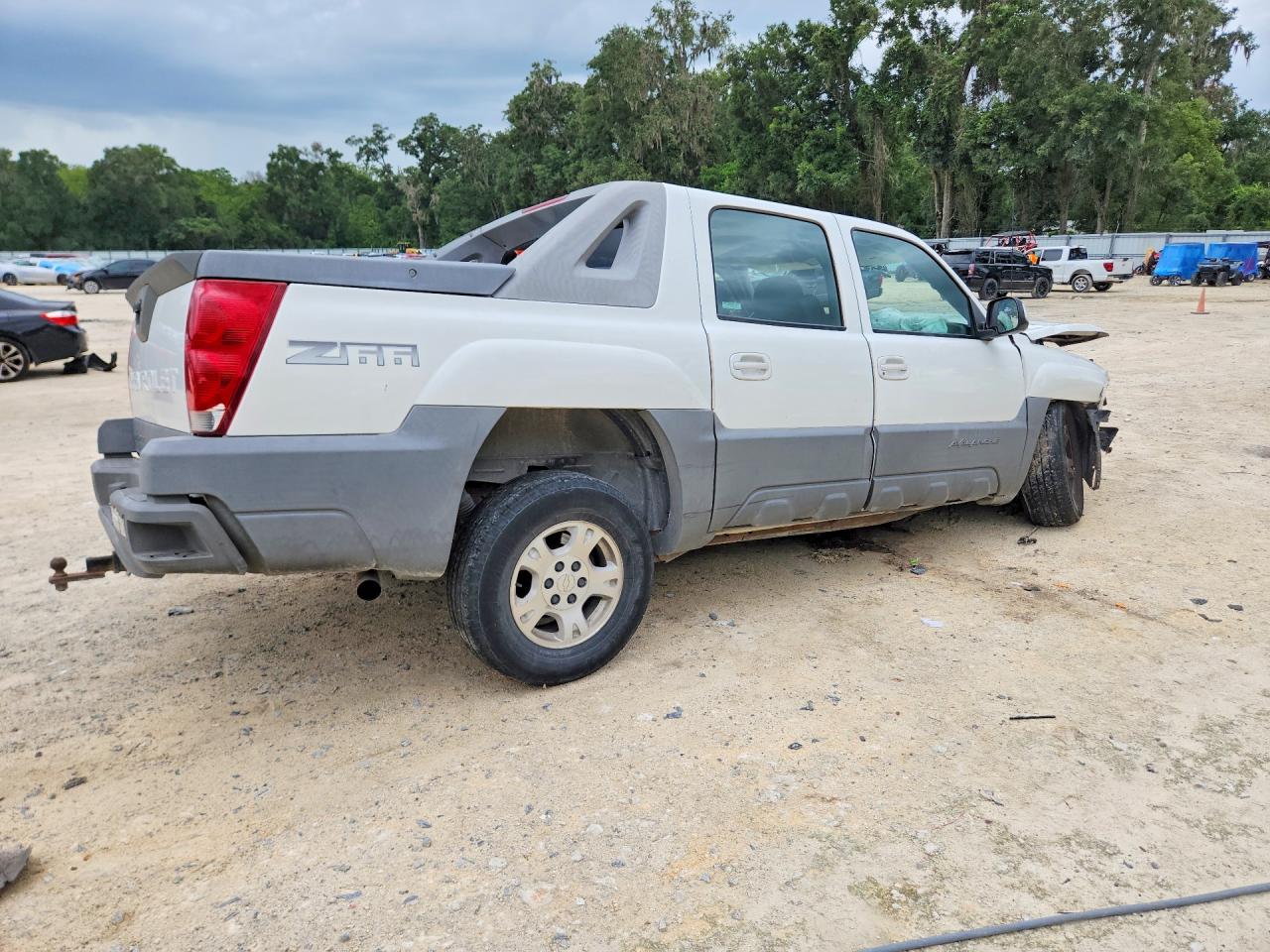 2002 Chevrolet Avalanche C1500 White vin: 3GNEC13TX2G101769