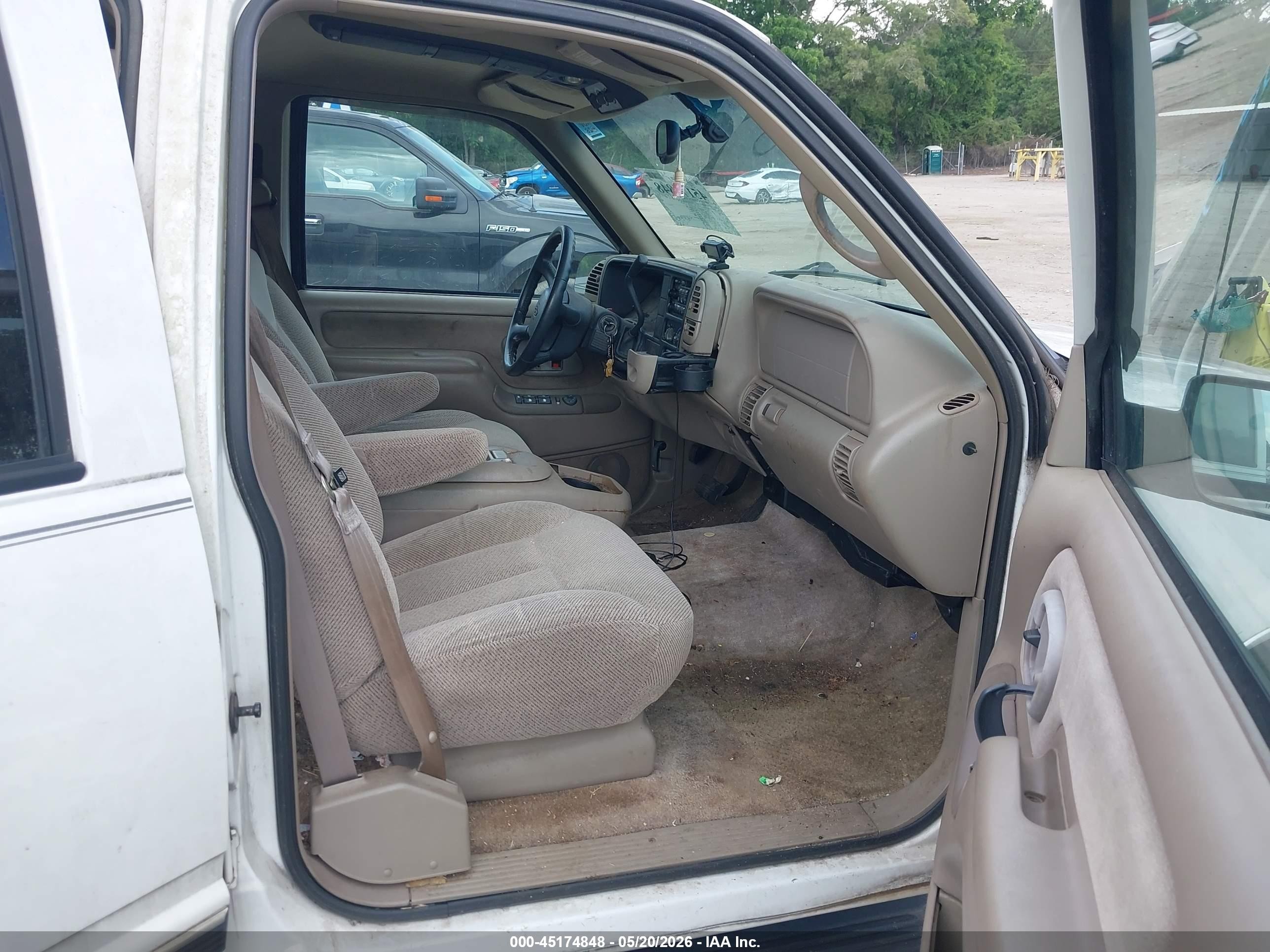 1999 Chevrolet Suburban 1500 Lt White vin: 3GNEC16R0XG246763