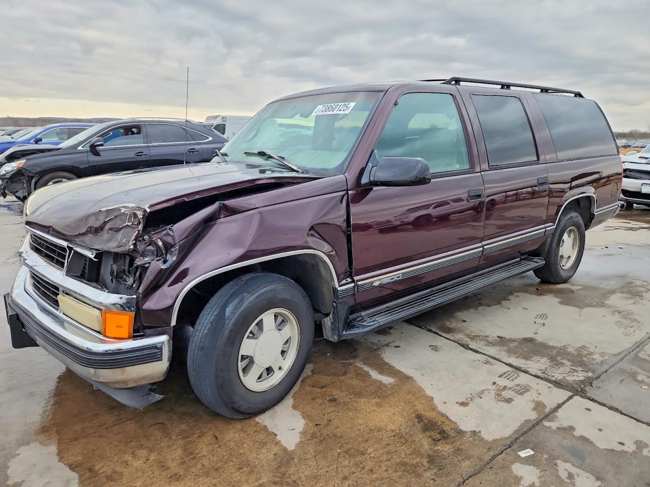 1997 Chevrolet Suburban C1500 Maroon vin: 3GNEC16R4VG125795