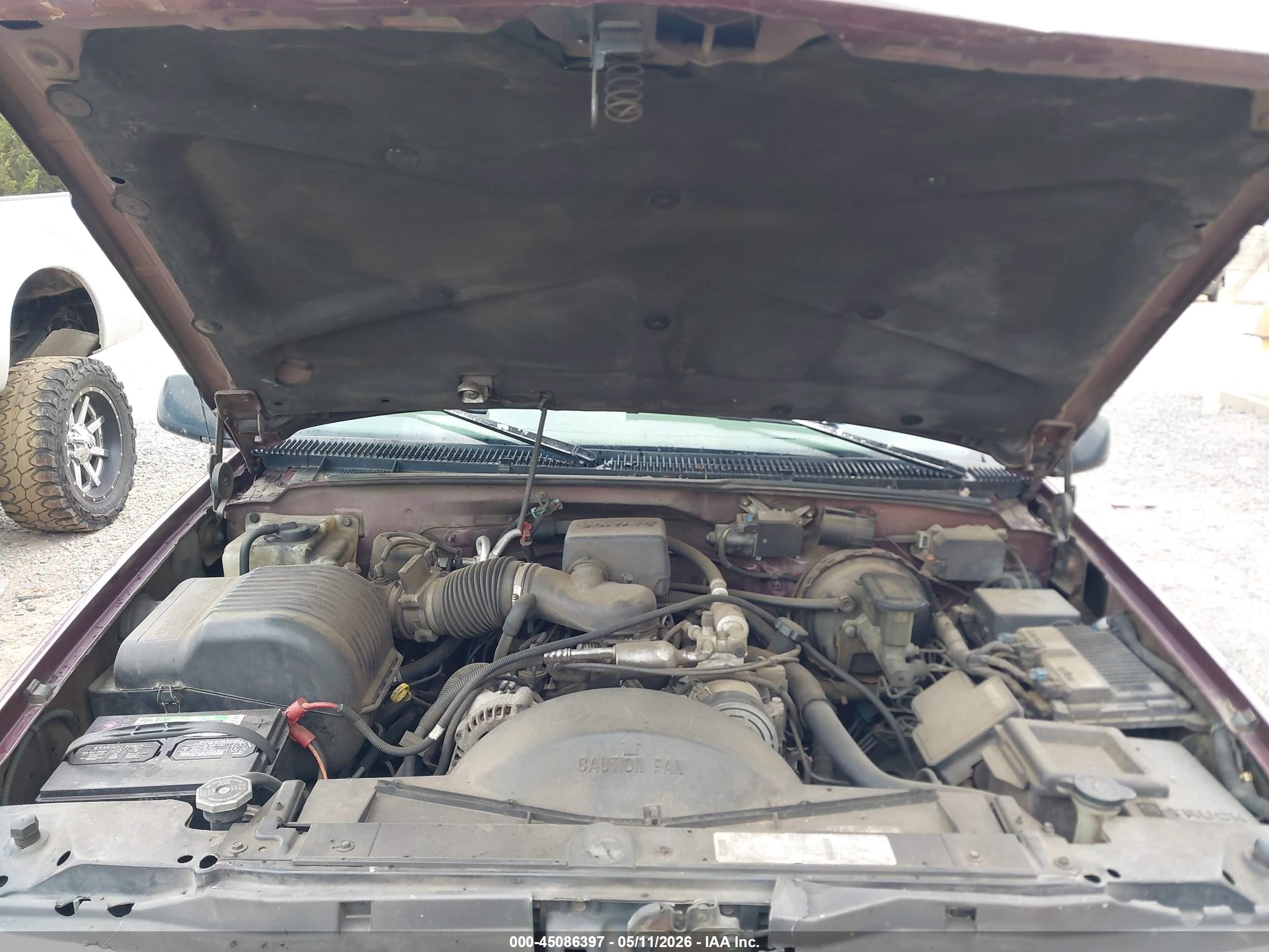 1997 Chevrolet Suburban 1500   Burgundy vin: 3GNEC16R5VG110271