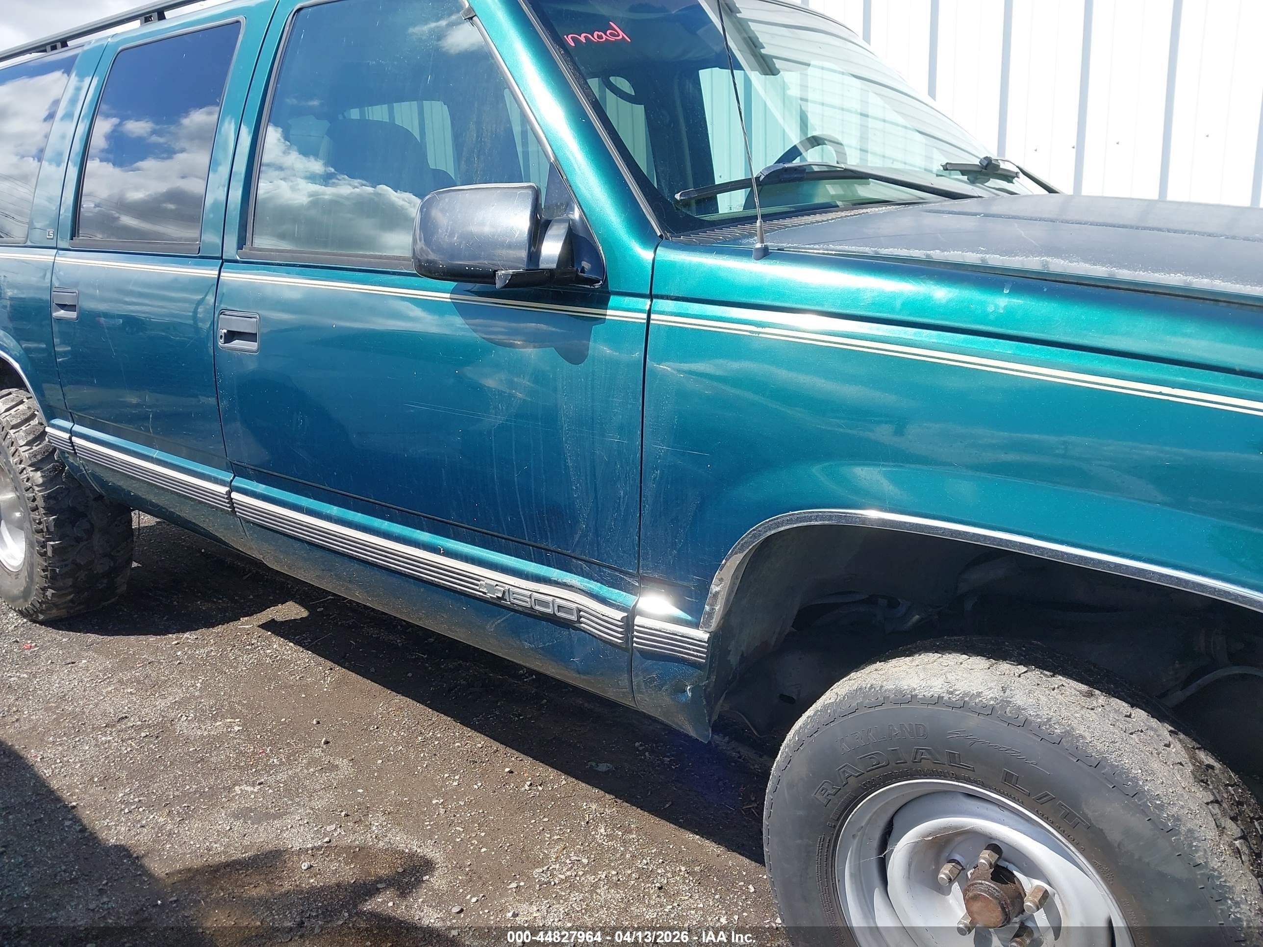 1996 Chevrolet Suburban C1500 Green vin: 3GNEC16R6TG169844