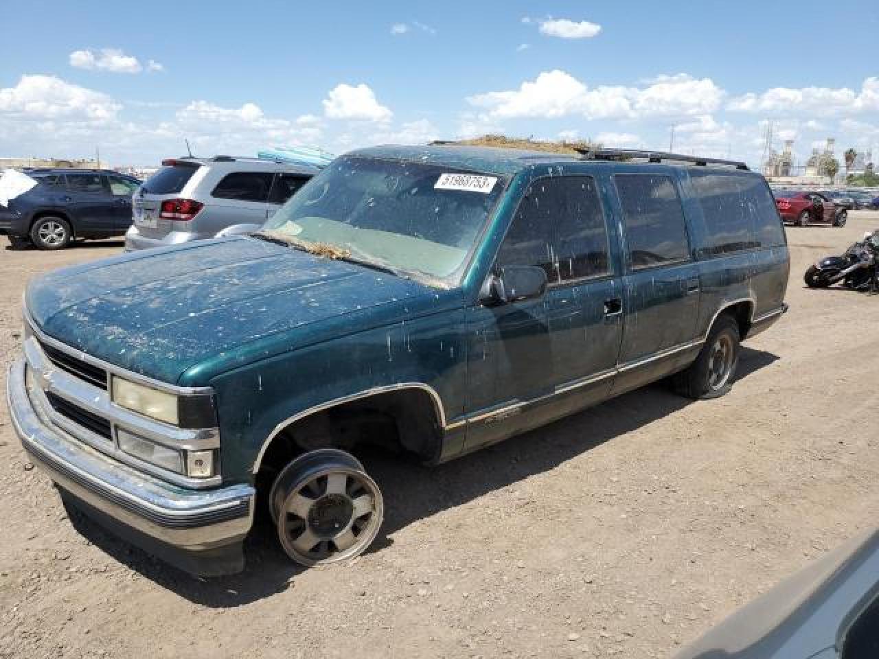 1997 Chevrolet Suburban C1500 Green vin: 3GNEC16R6VG173251