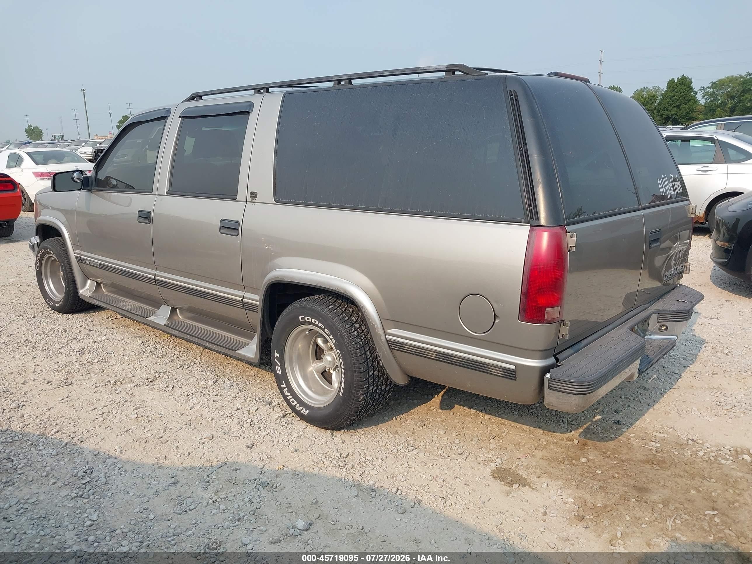 1999 Chevrolet Suburban Lt Tan vin: 3GNEC16R8XG162920
