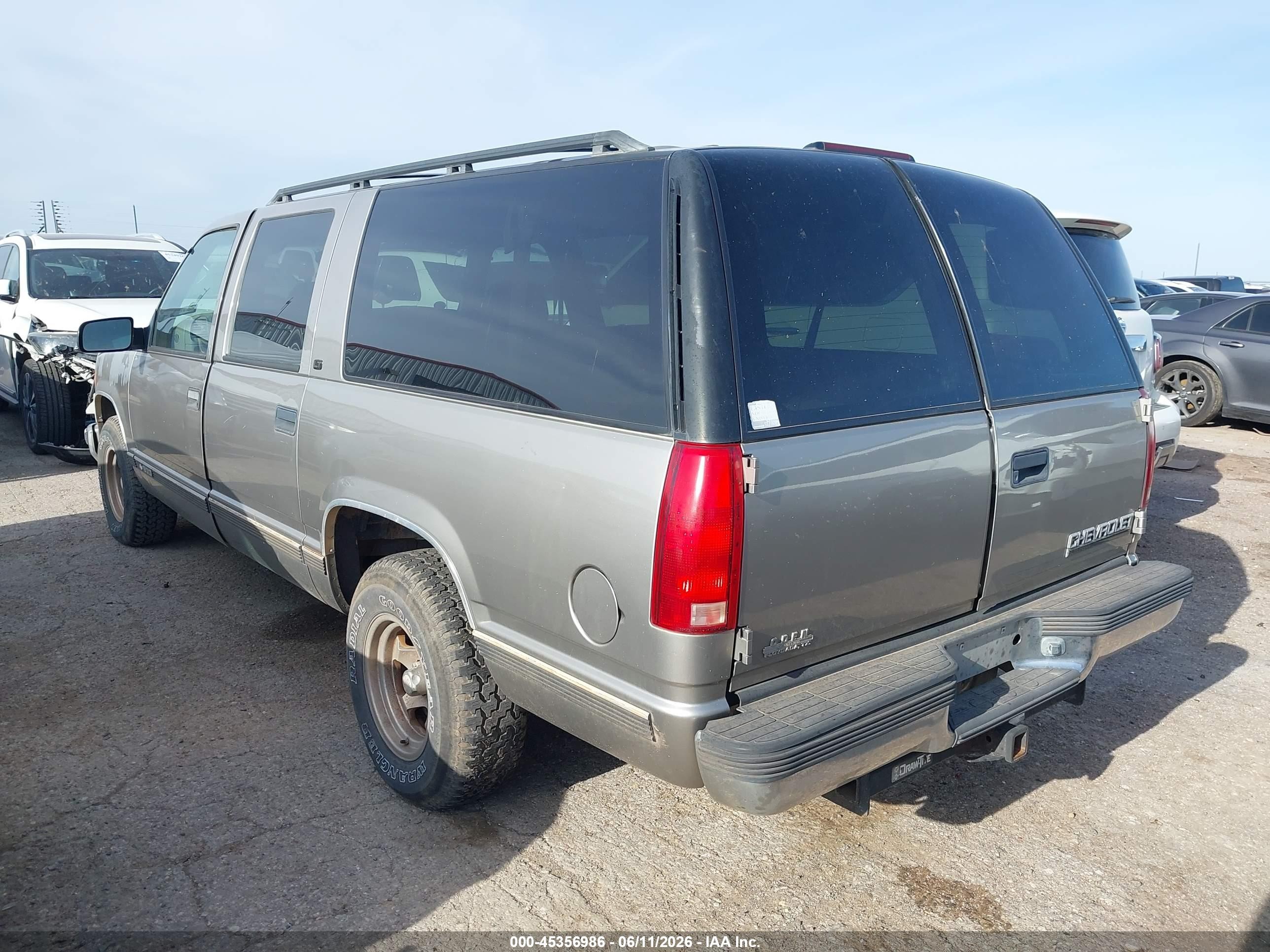 1999 Chevrolet Suburban 1500 Lt Pewter vin: 3GNEC16RXXG123472