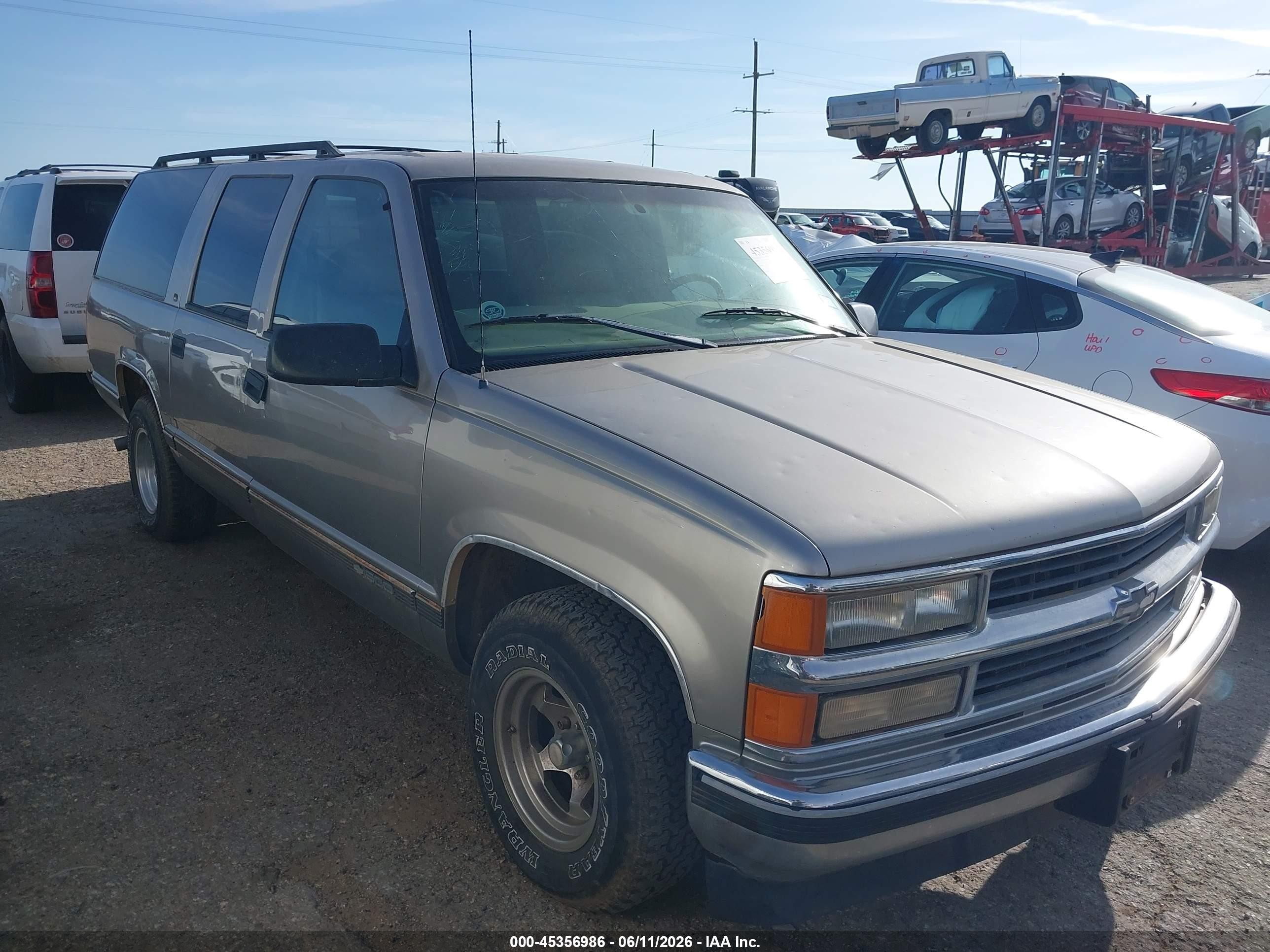 1999 Chevrolet Suburban 1500 Lt Pewter vin: 3GNEC16RXXG123472