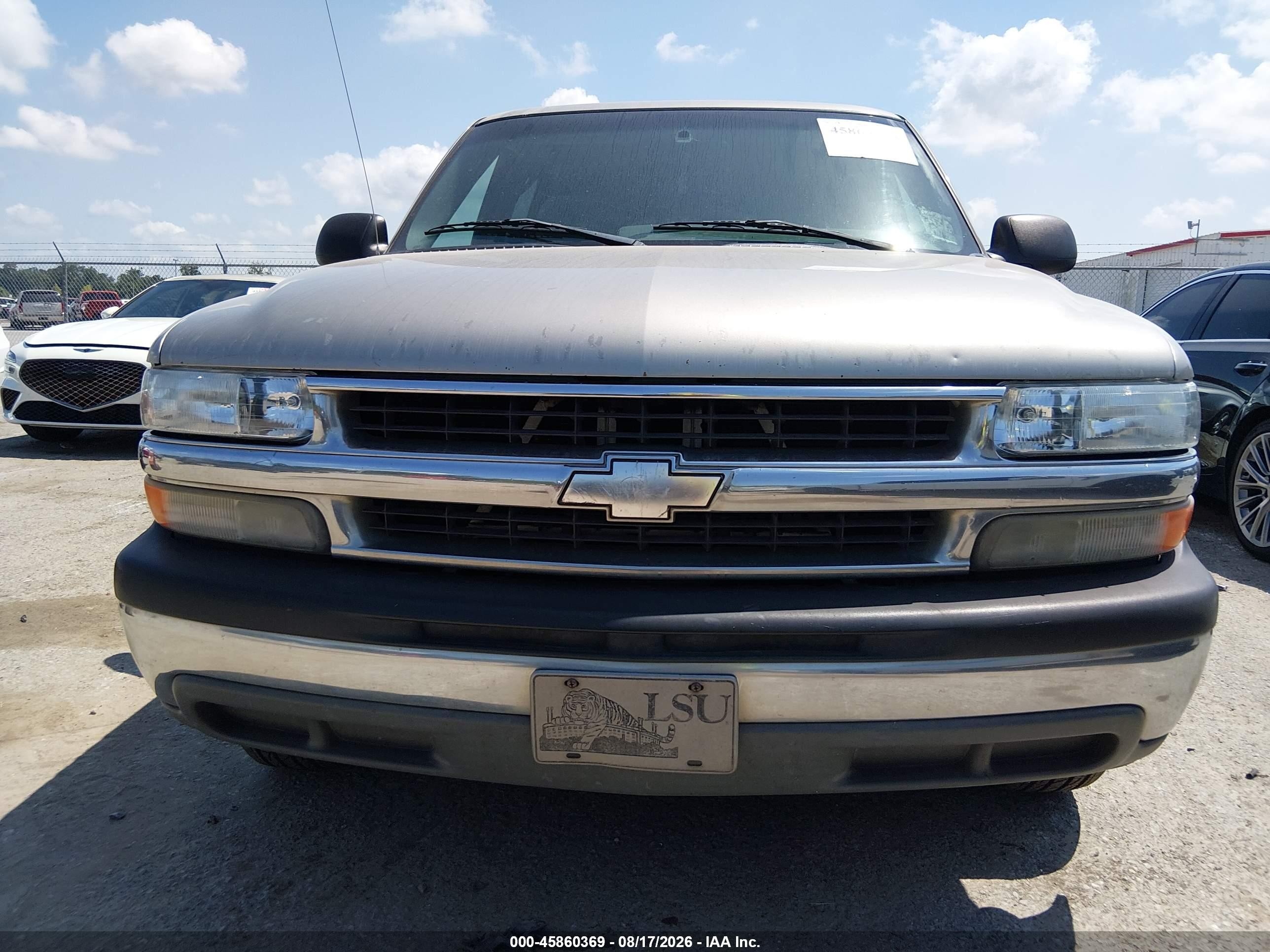 2001 Chevrolet Suburban 1500 Ls Gray vin: 3GNEC16T01G137903