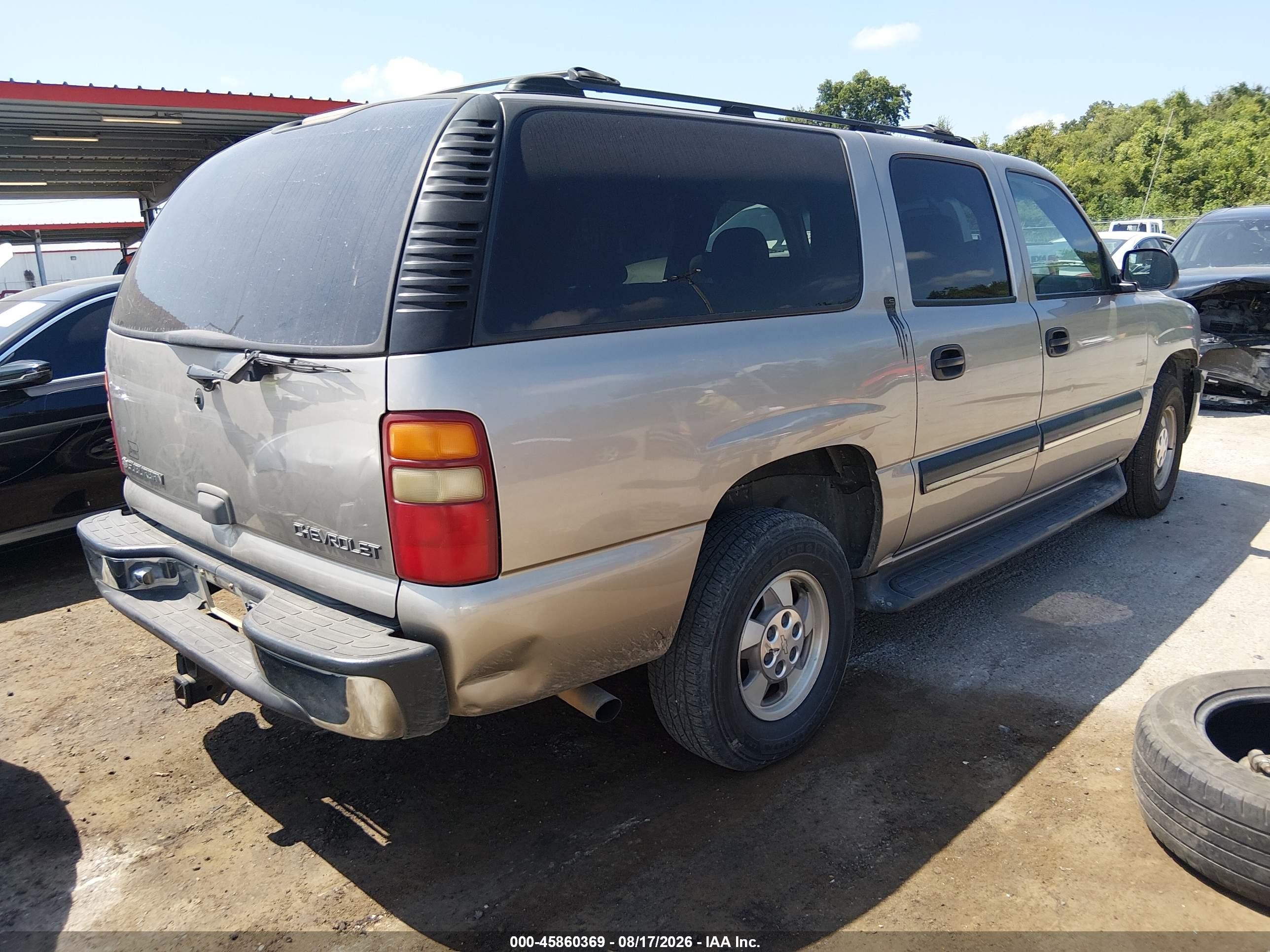 2001 Chevrolet Suburban 1500 Ls Gray vin: 3GNEC16T01G137903