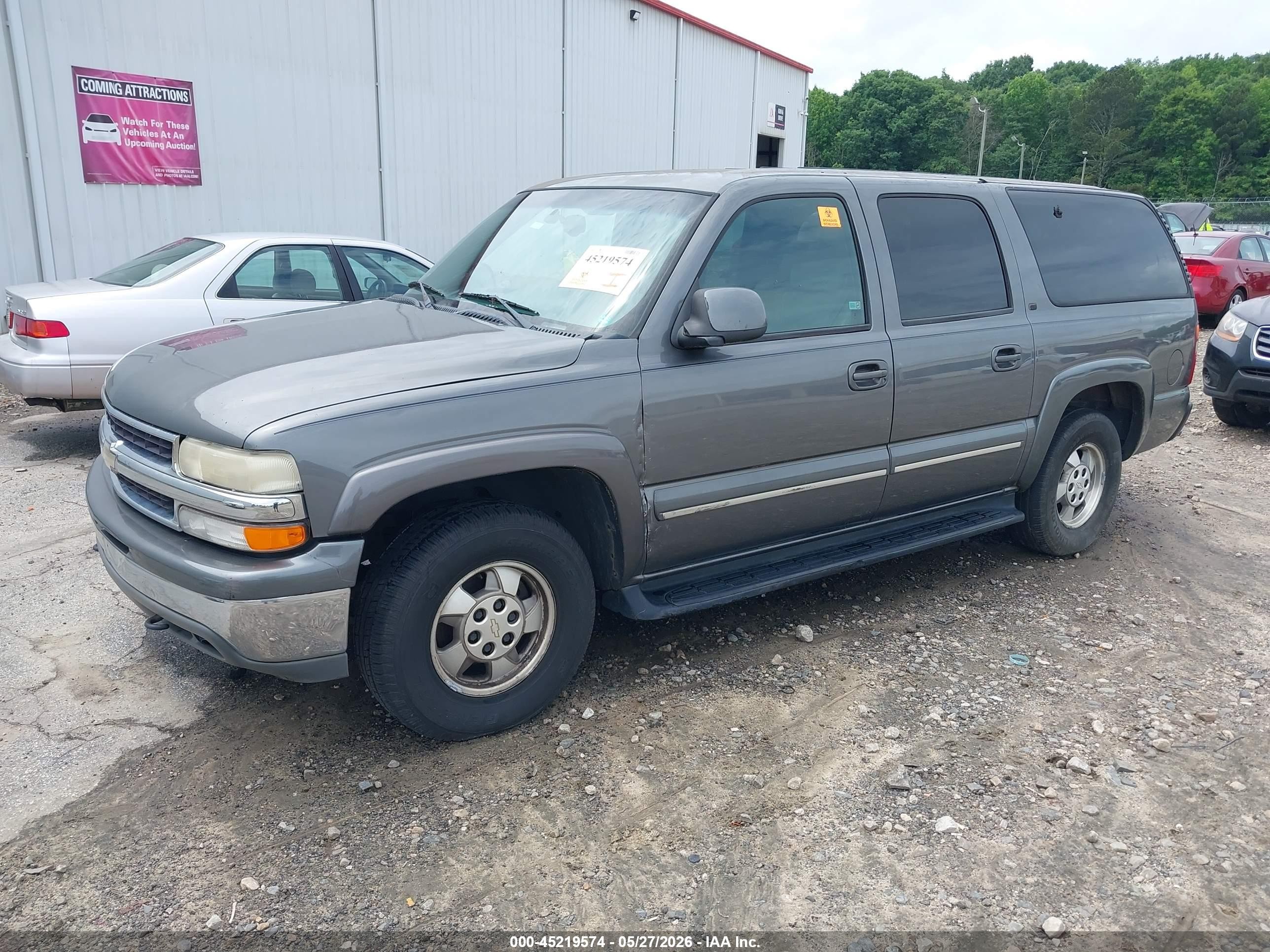 2001 Chevrolet Suburban 1500 Lt Серый vin: 3GNEC16T01G275781