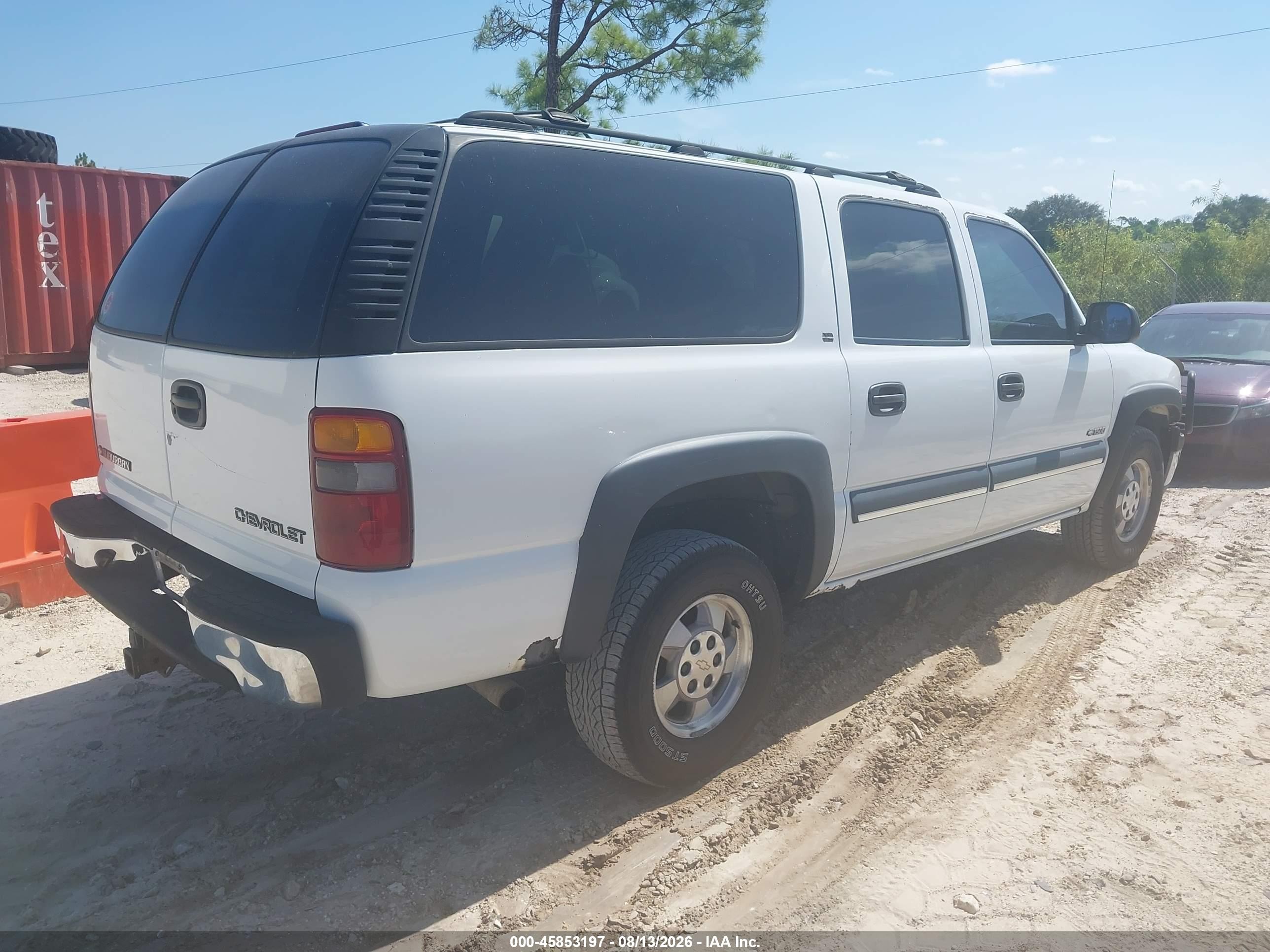 2001 Chevrolet Suburban 1500 Ls Белый vin: 3GNEC16T11G120429