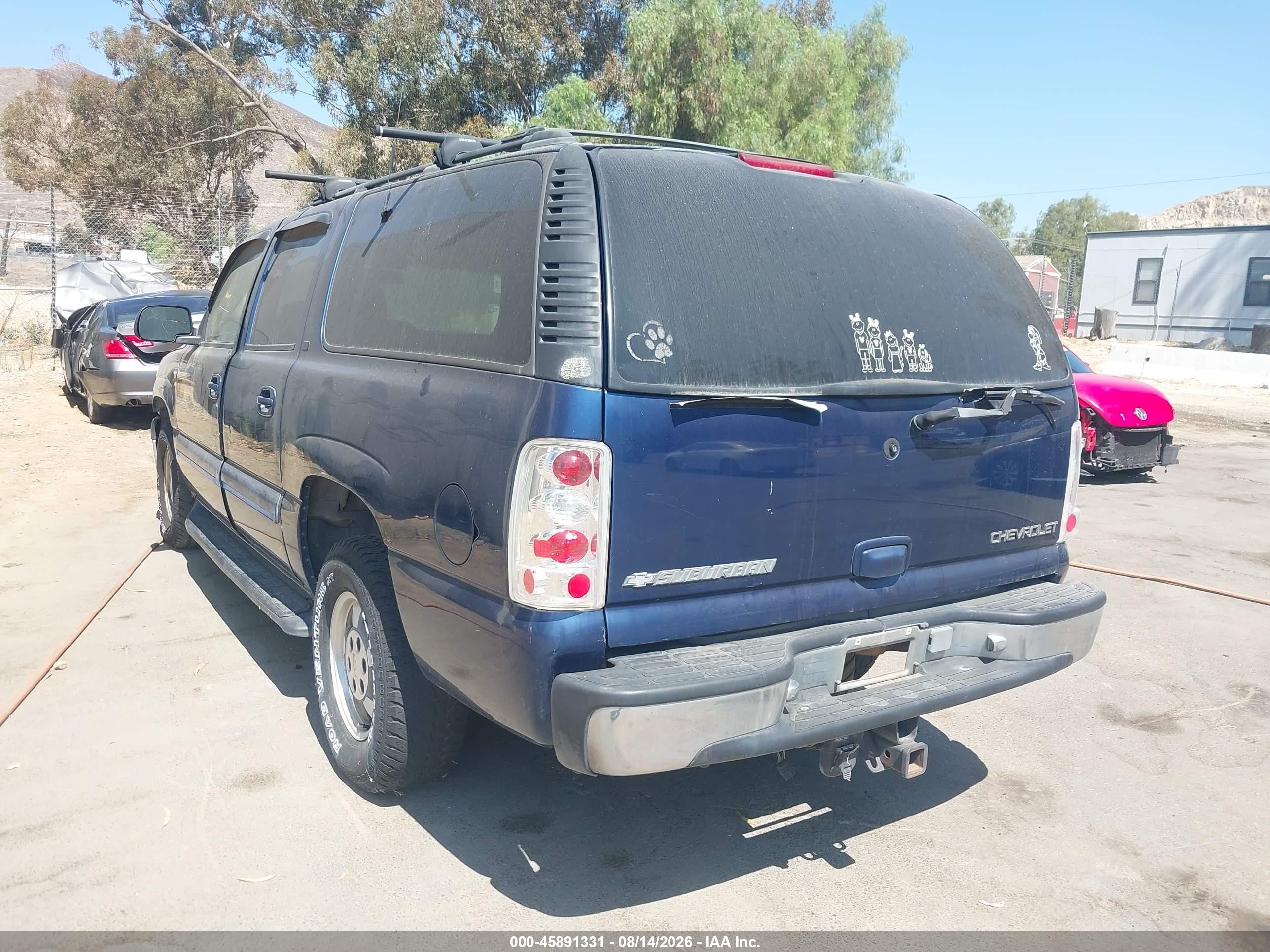 2001 Chevrolet Suburban 1500 Lt Синий vin: 3GNEC16T21G258948