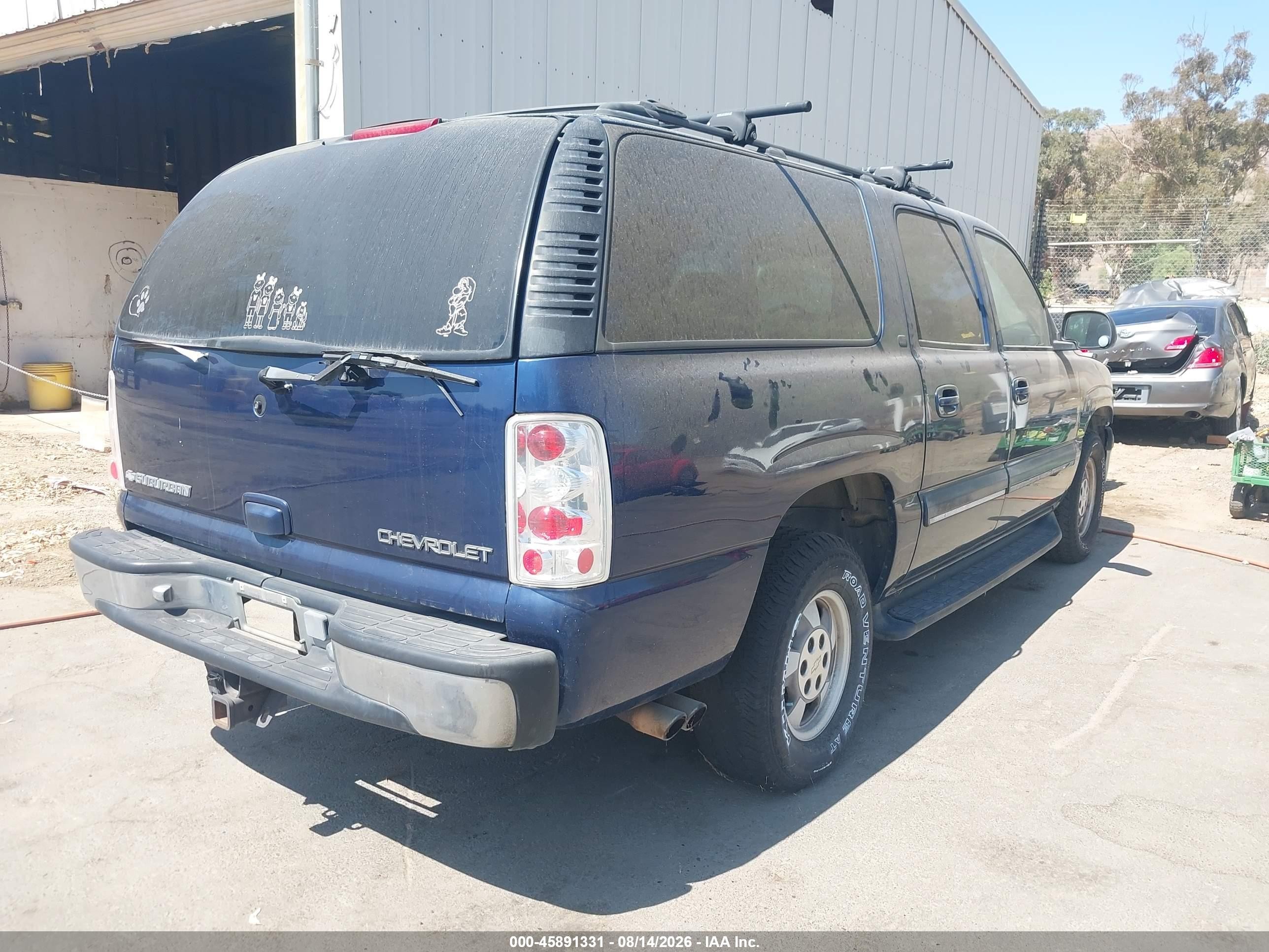 2001 Chevrolet Suburban 1500 Lt Синий vin: 3GNEC16T21G258948