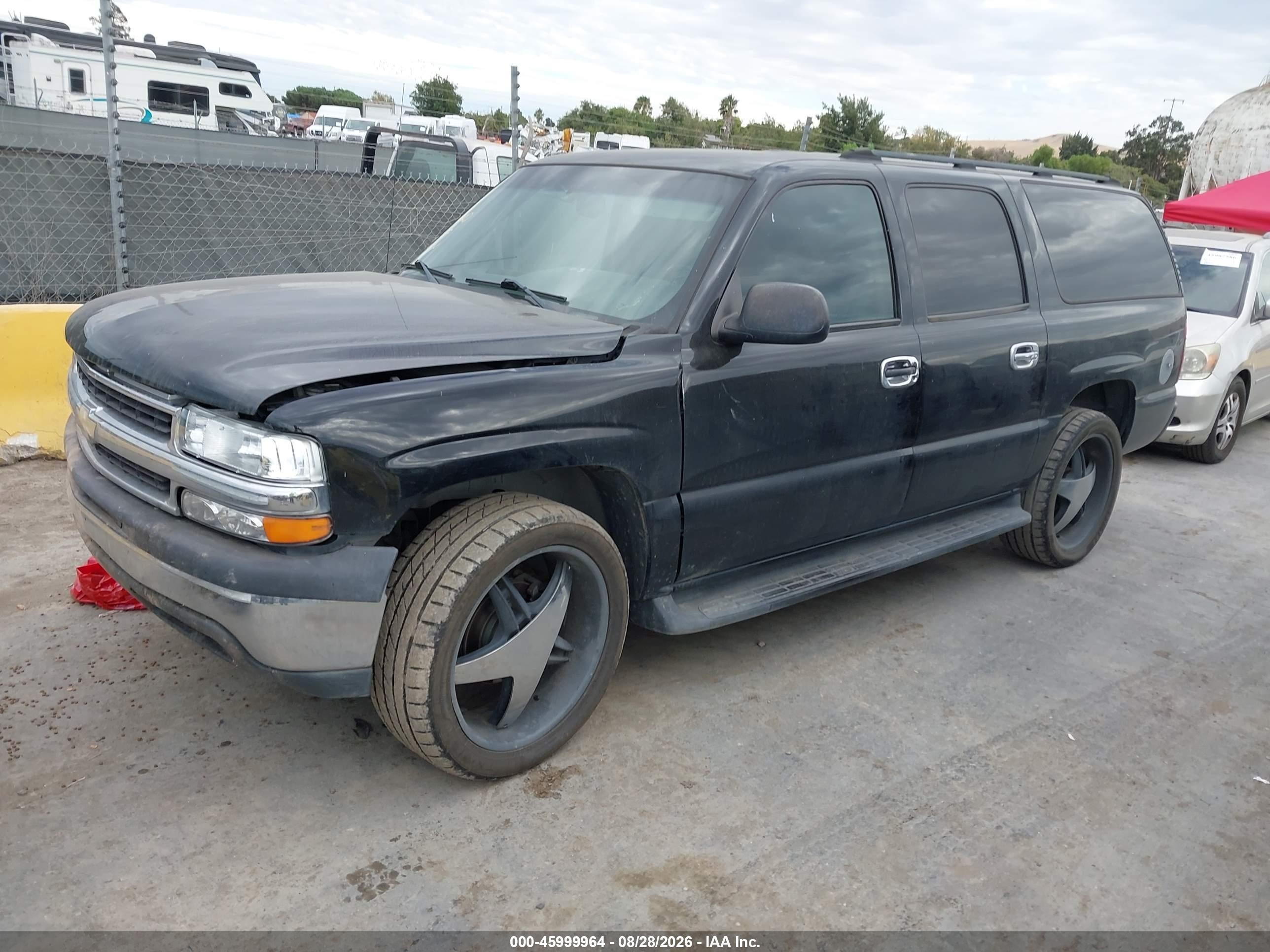 2003 Chevrolet Suburban 1500 Ls Black vin: 3GNEC16T33G343297