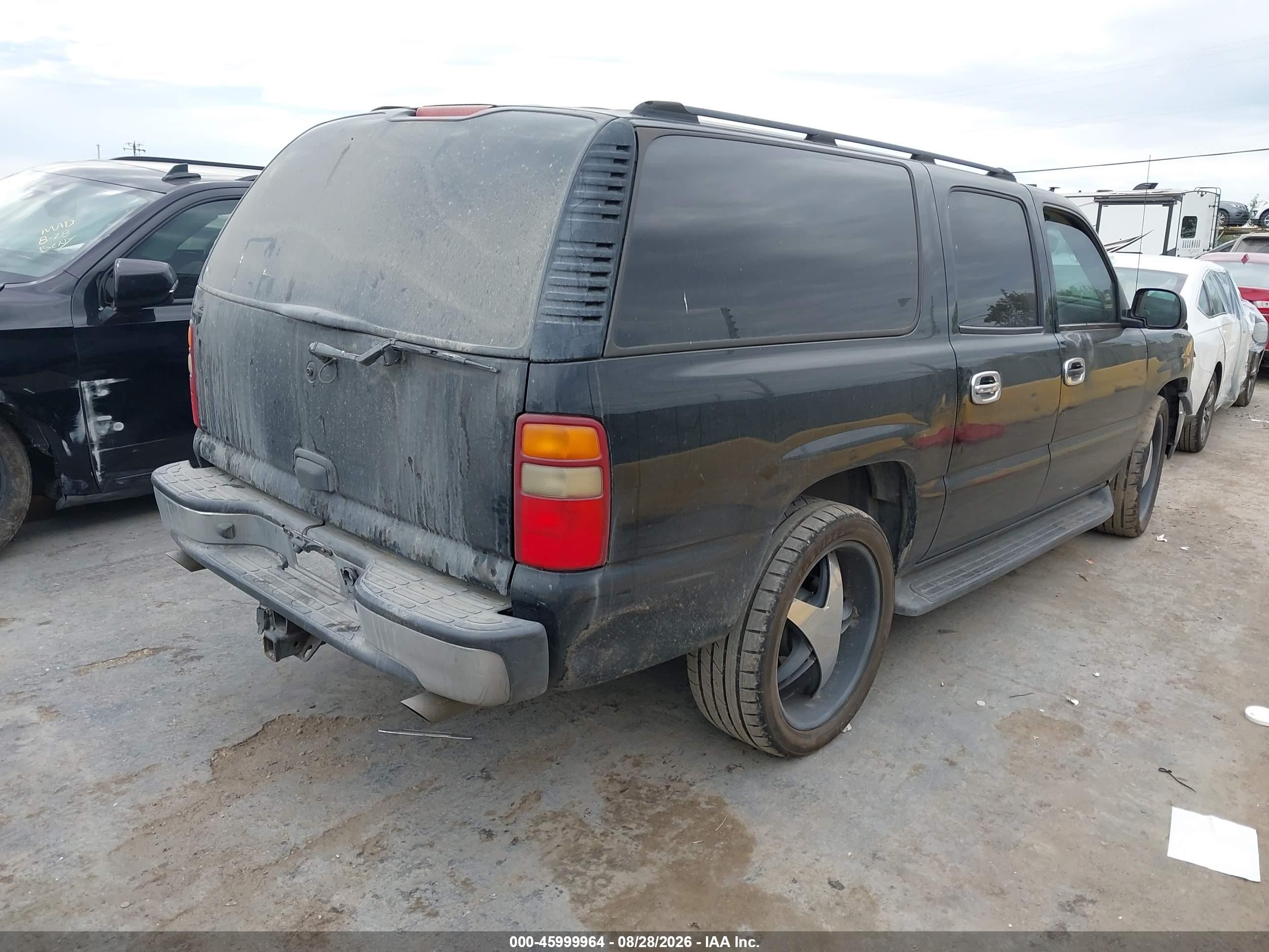 2003 Chevrolet Suburban 1500 Ls Black vin: 3GNEC16T33G343297