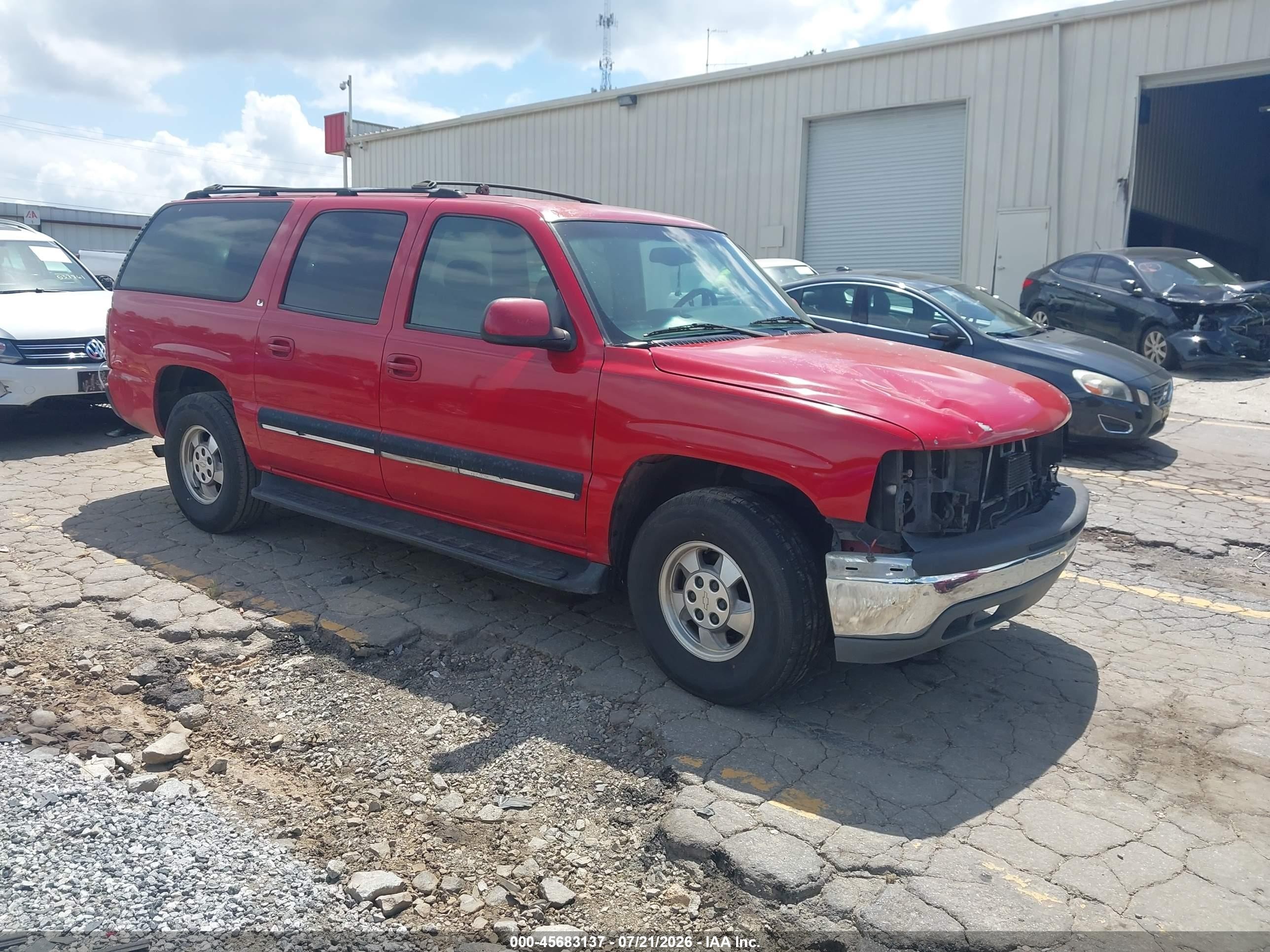 2001 Chevrolet Suburban 1500 Lt Red vin: 3GNEC16T51G142577