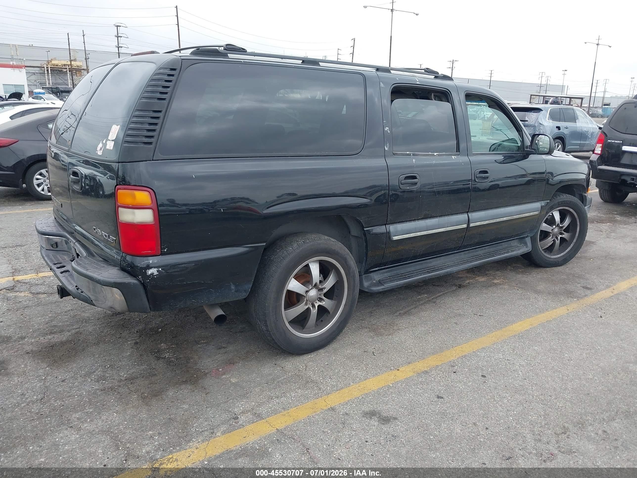2003 Chevrolet Suburban 1500 Ls Black vin: 3GNEC16T73G143068