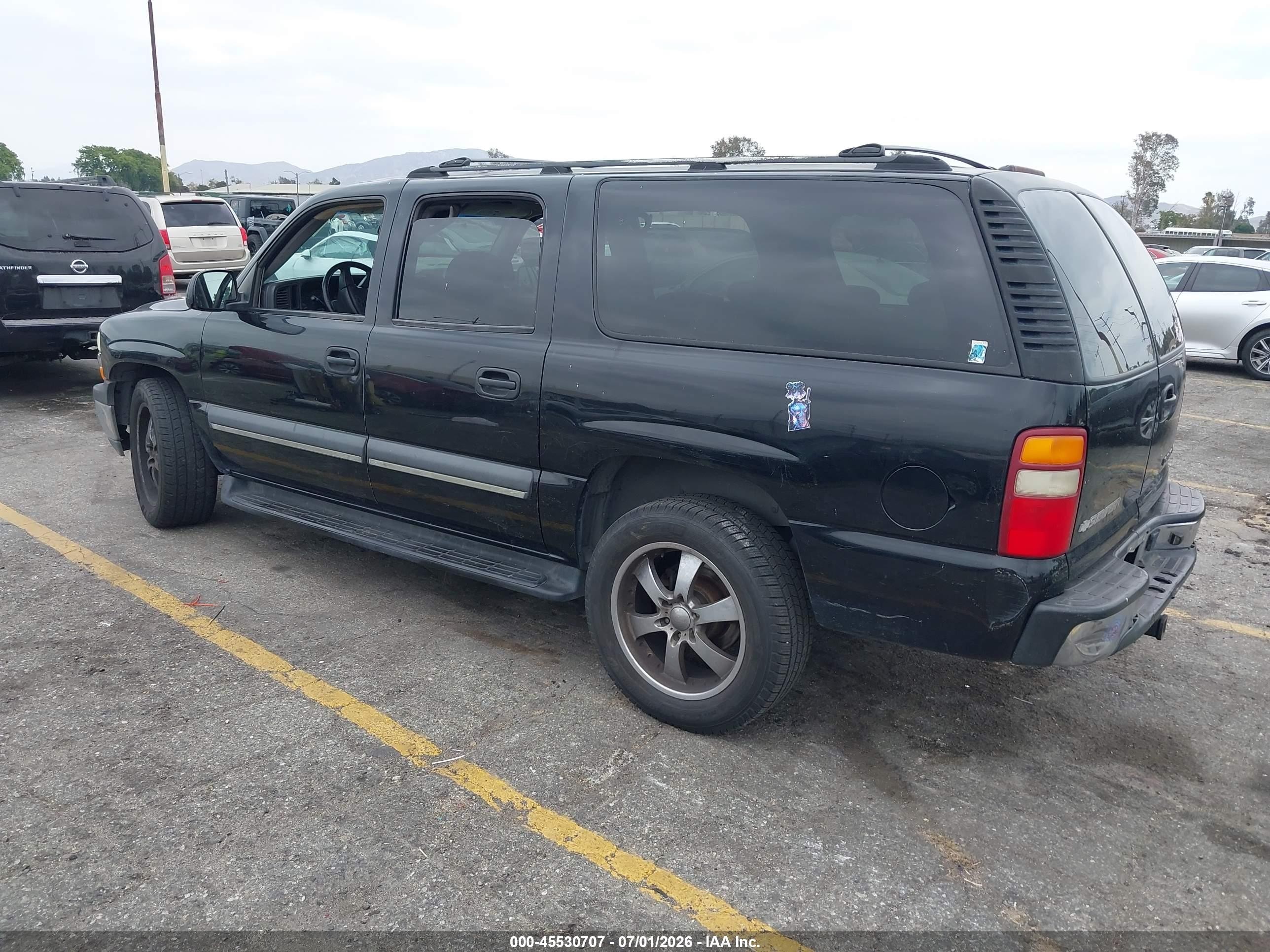 2003 Chevrolet Suburban 1500 Ls Black vin: 3GNEC16T73G143068