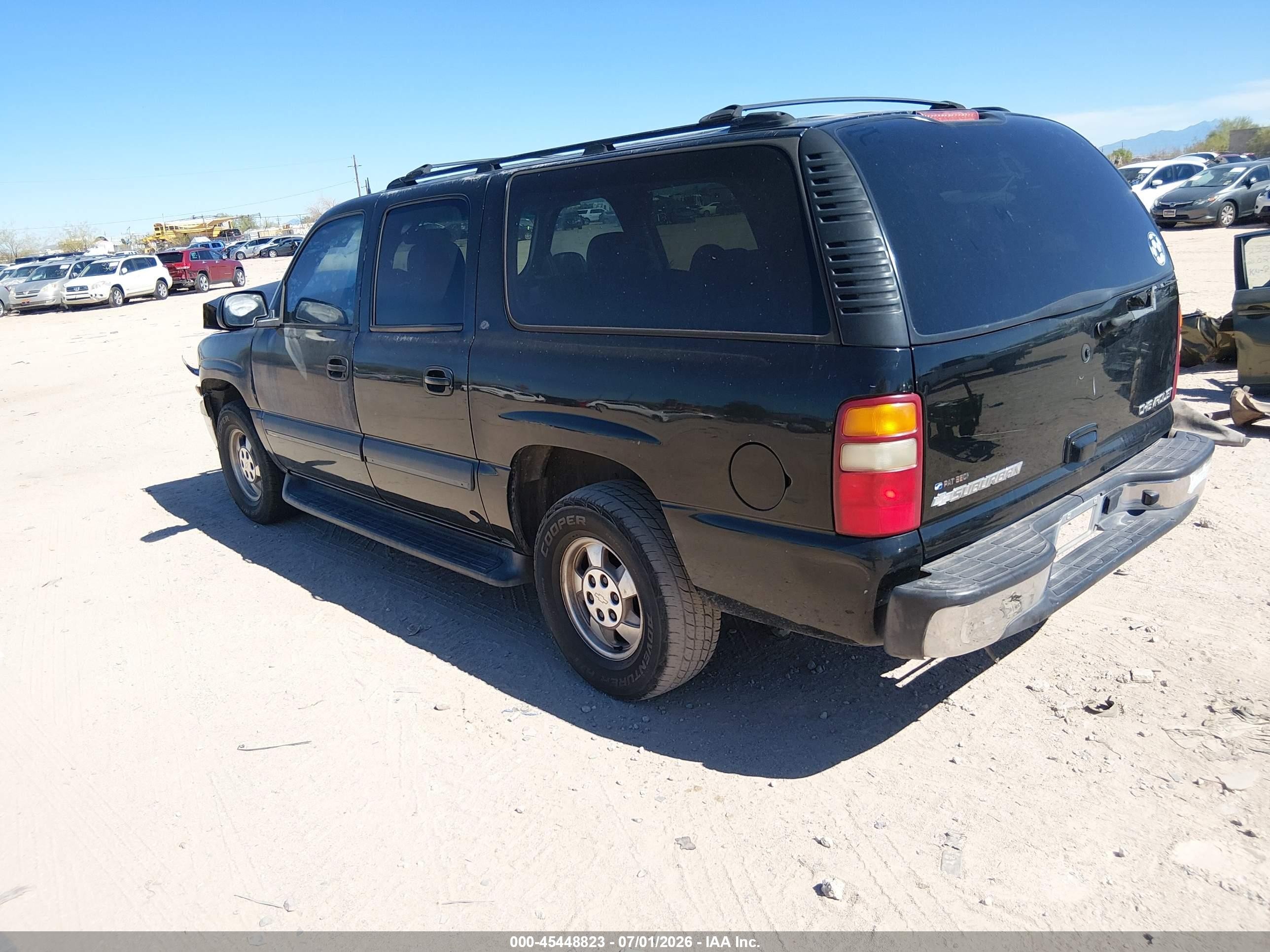 2003 Chevrolet Suburban 1500 Lt Black vin: 3GNEC16T73G292418