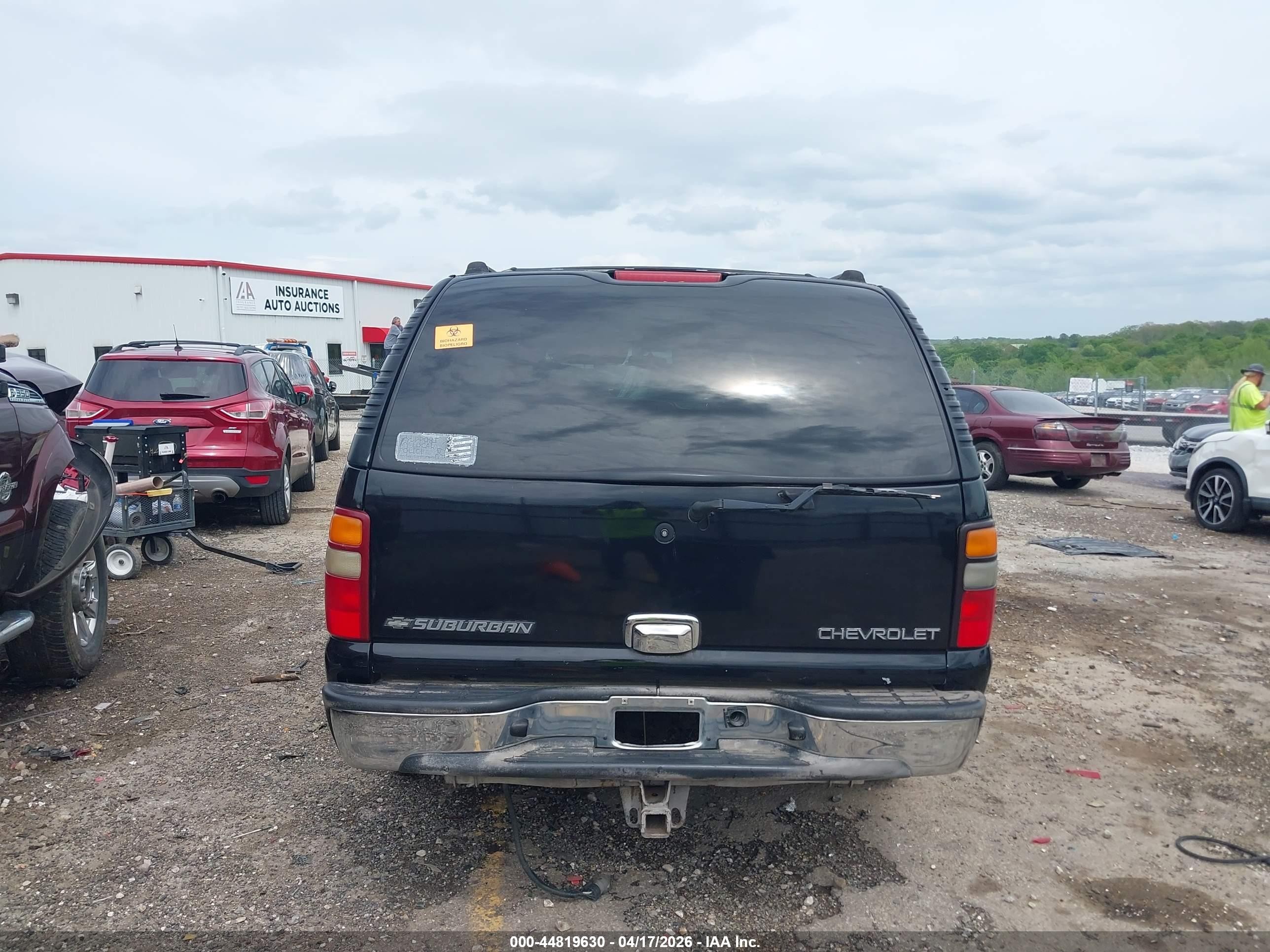 2001 Chevrolet Suburban 1500 Lt Black vin: 3GNEC16T81G244875