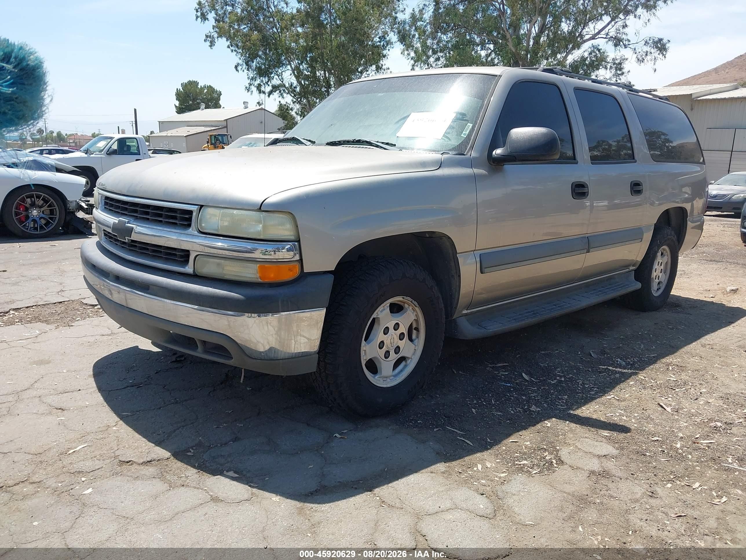 2003 Chevrolet Suburban 1500 Ls Silver vin: 3GNEC16T83G164382
