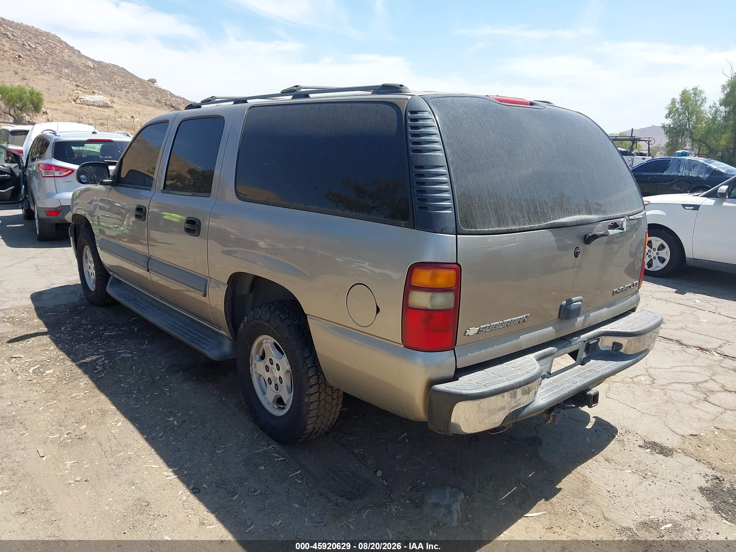 2003 Chevrolet Suburban 1500 Ls Silver vin: 3GNEC16T83G164382