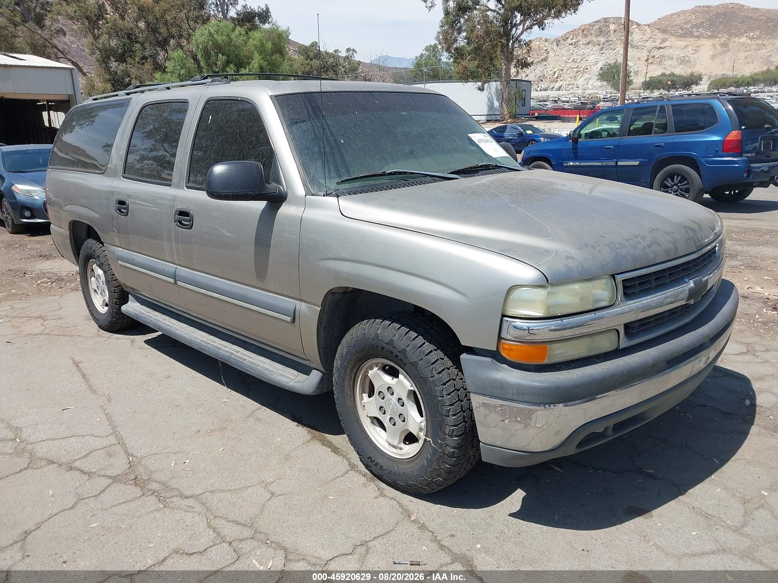 2003 Chevrolet Suburban 1500 Ls Silver vin: 3GNEC16T83G164382