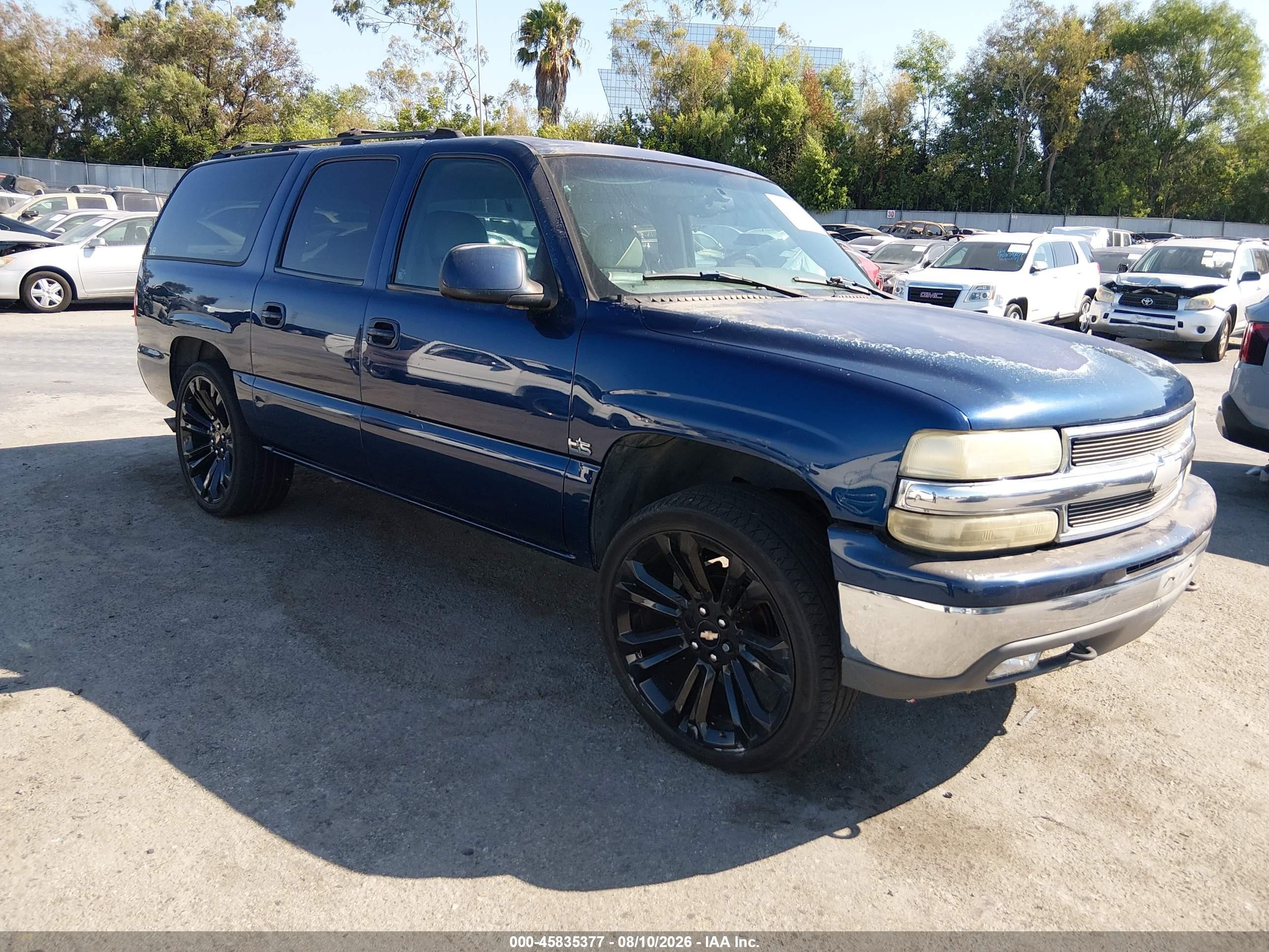 2001 Chevrolet Suburban 1500 Lt Синий vin: 3GNEC16T91G135471