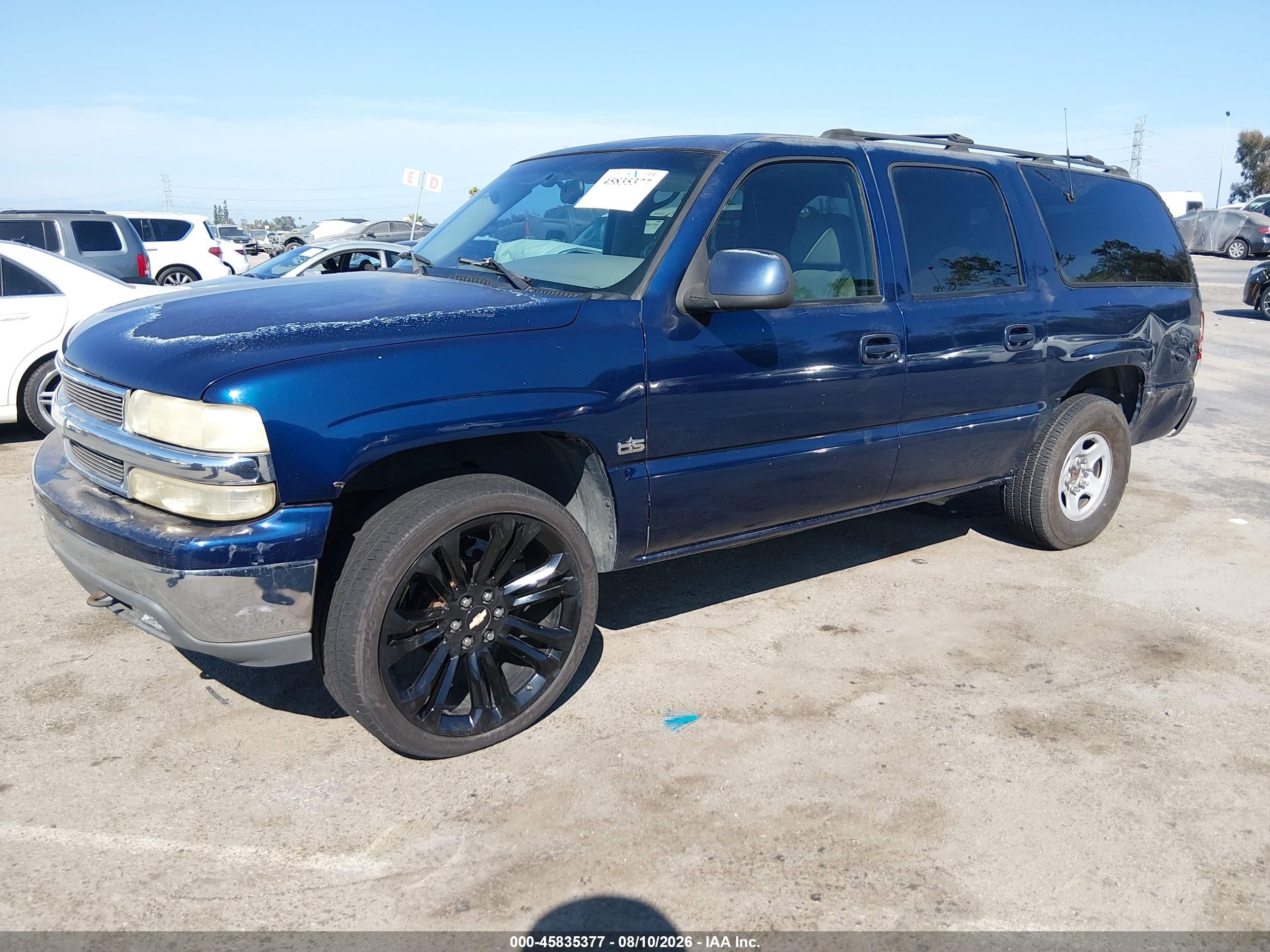 2001 Chevrolet Suburban 1500 Lt Синий vin: 3GNEC16T91G135471