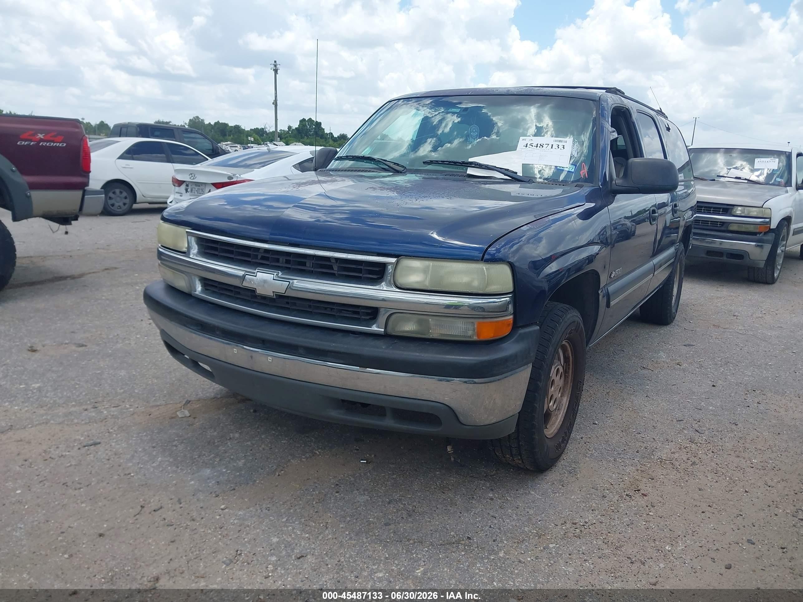 2001 Chevrolet Suburban 1500 Ls Blue vin: 3GNEC16T91G135535
