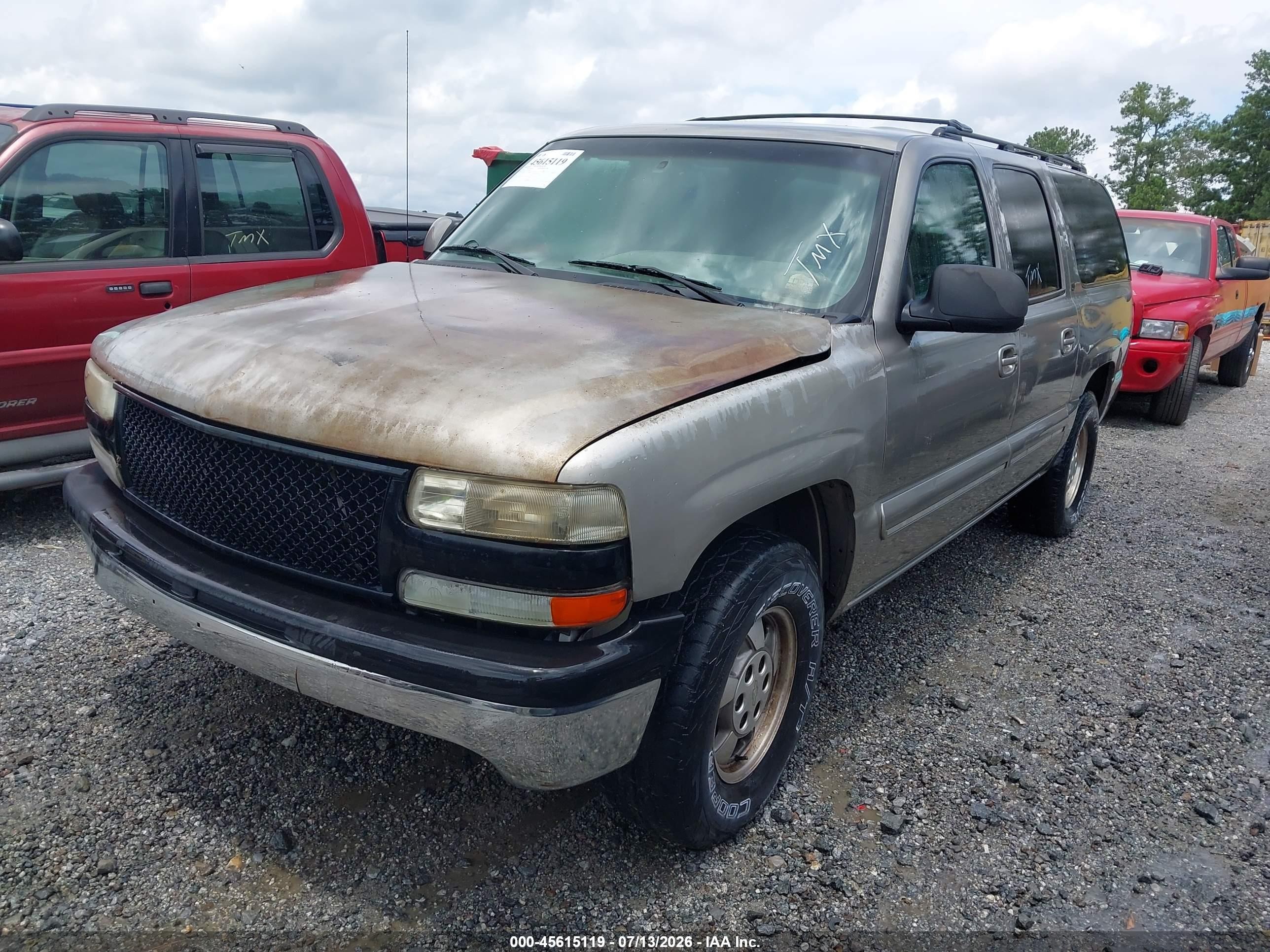 2001 Chevrolet Suburban 1500 Lt Beige vin: 3GNEC16T91G202831