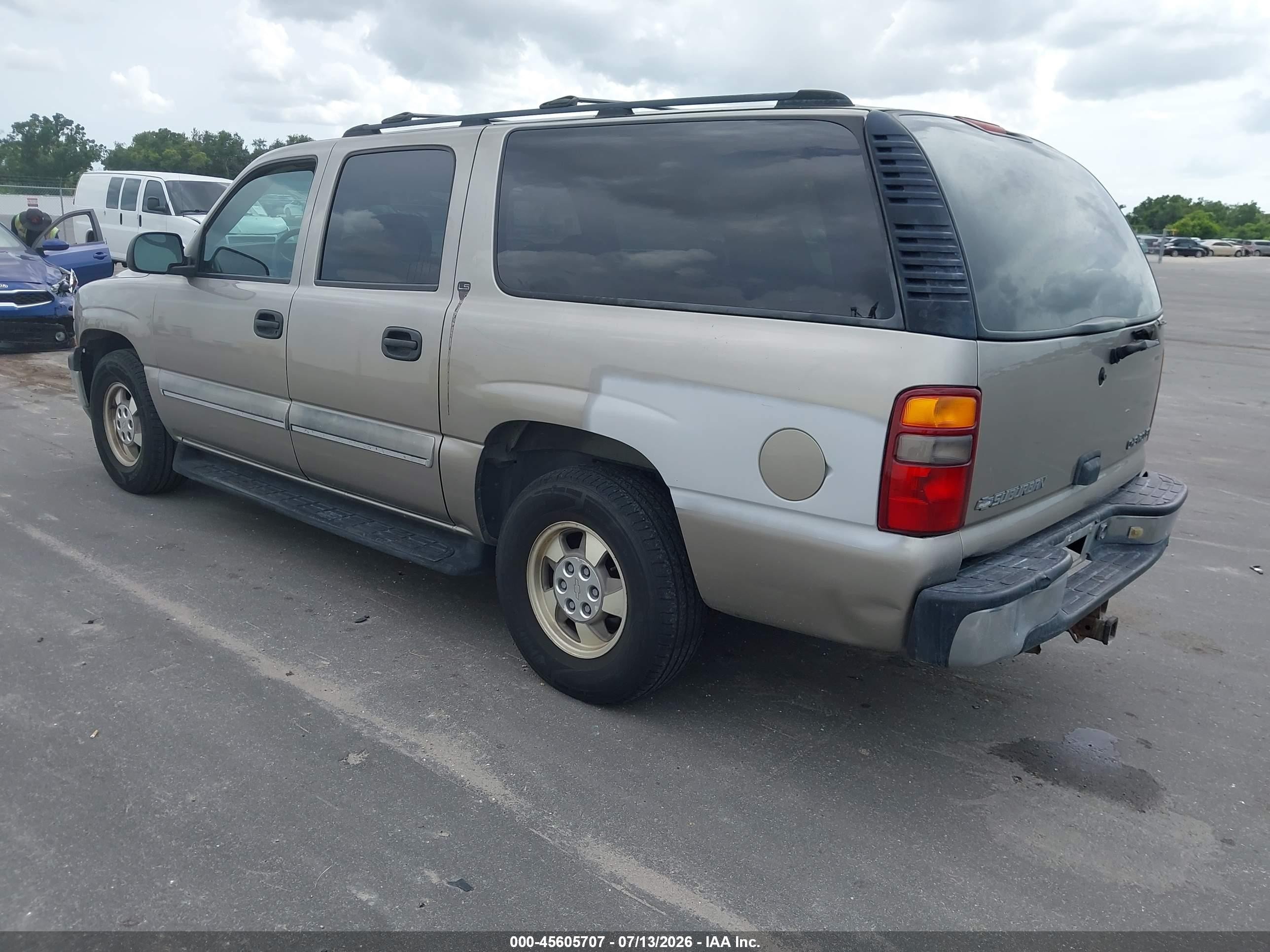 2001 Chevrolet Suburban 1500 Ls Silver vin: 3GNEC16T91G284723