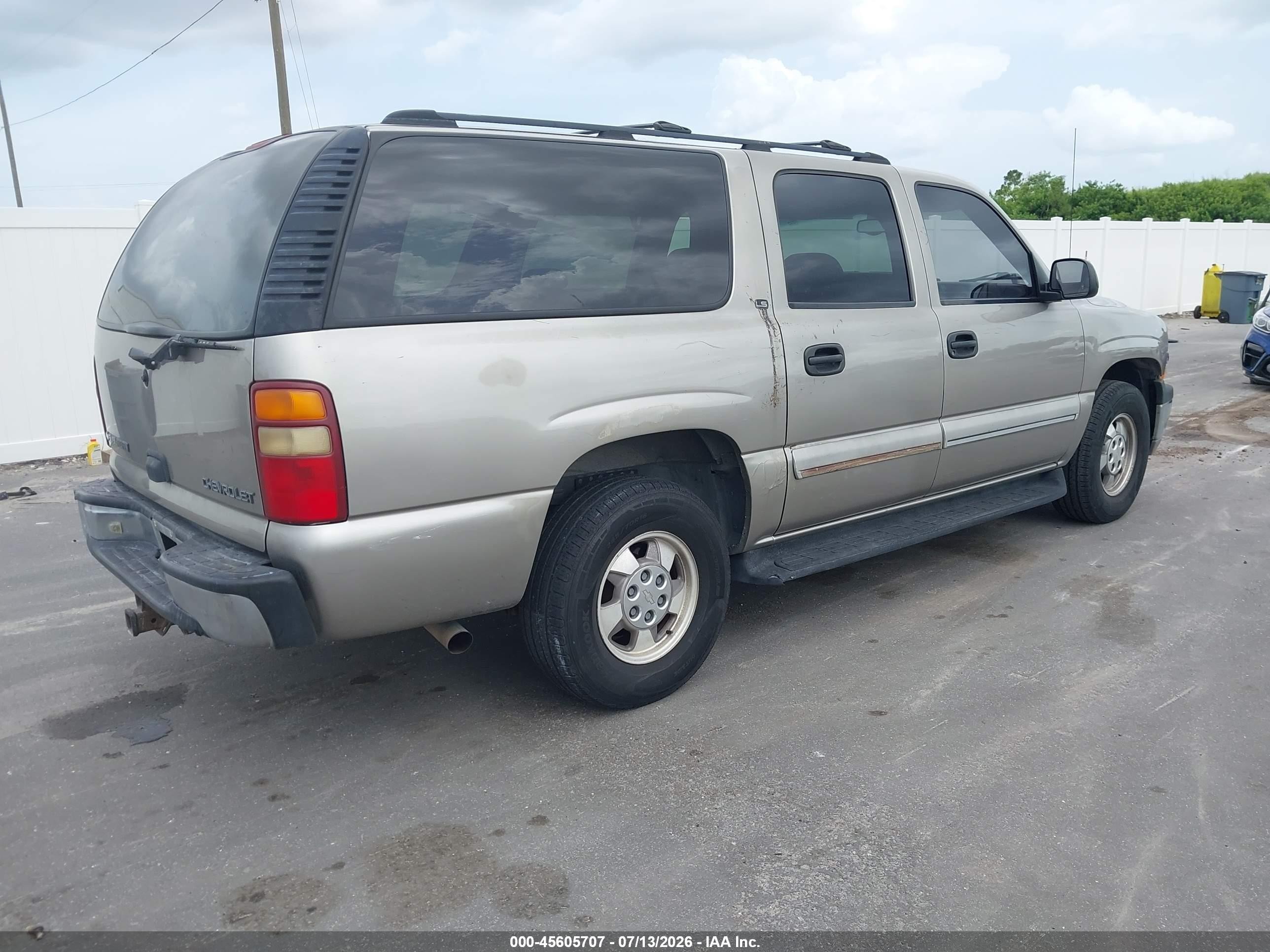2001 Chevrolet Suburban 1500 Ls Silver vin: 3GNEC16T91G284723