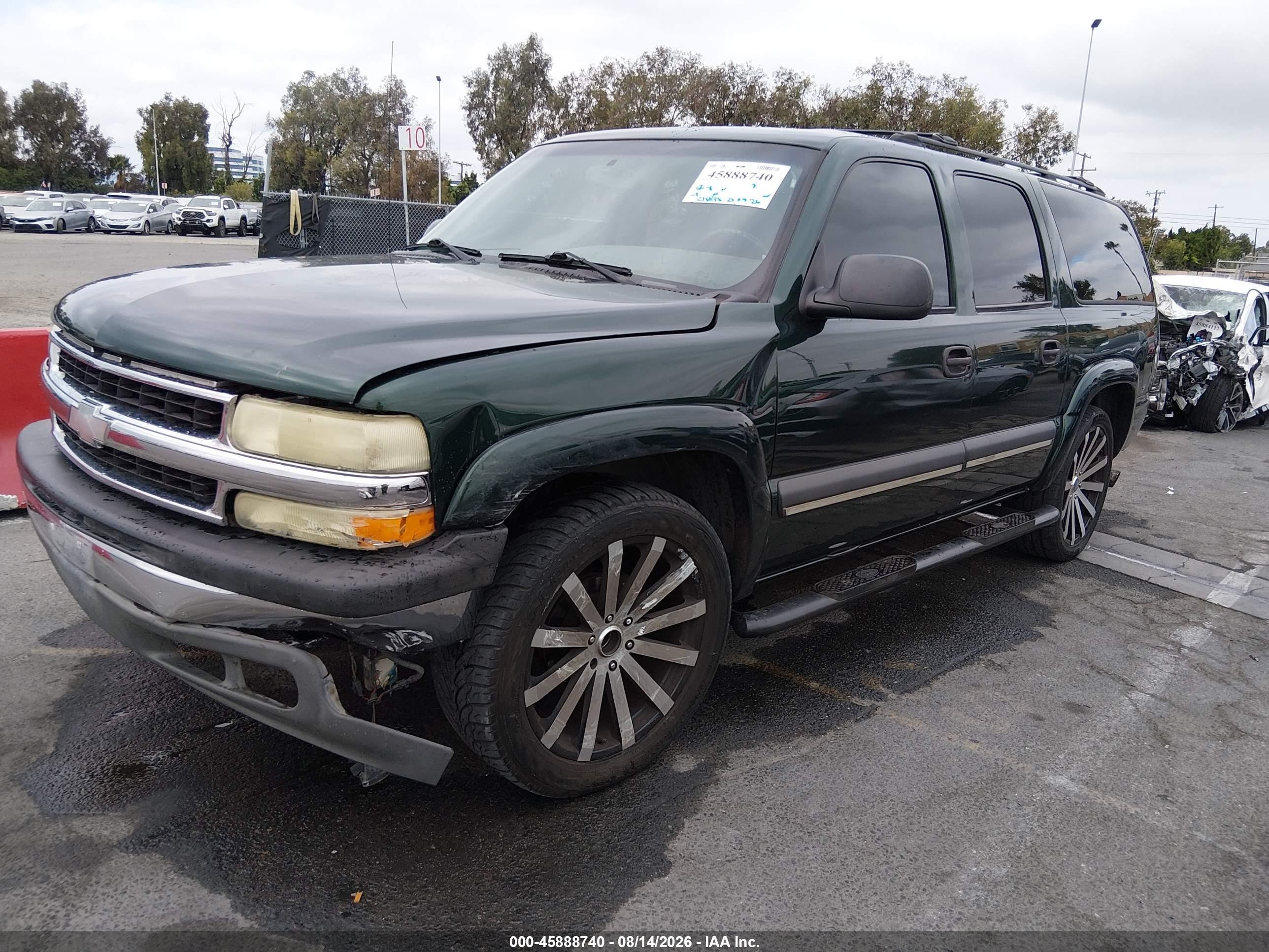 2003 Chevrolet Suburban 1500 Ls Green vin: 3GNEC16T93G158848