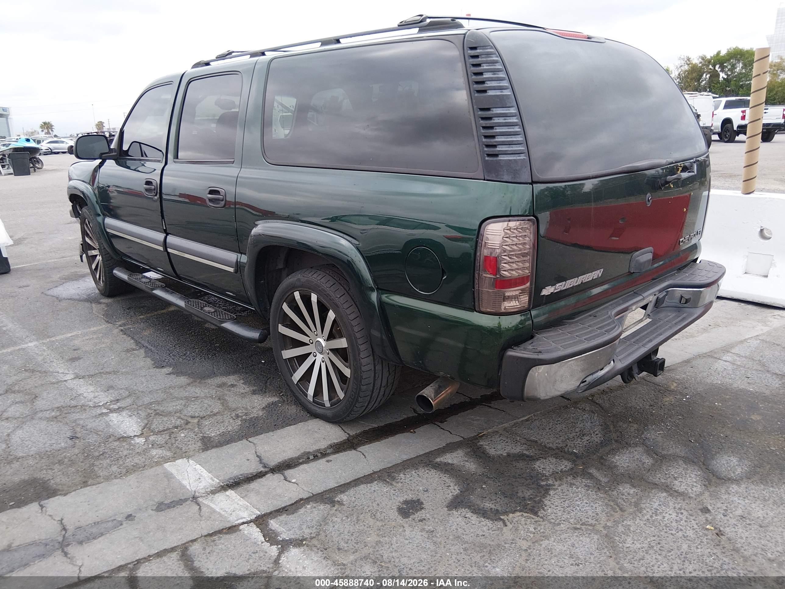 2003 Chevrolet Suburban 1500 Ls Green vin: 3GNEC16T93G158848