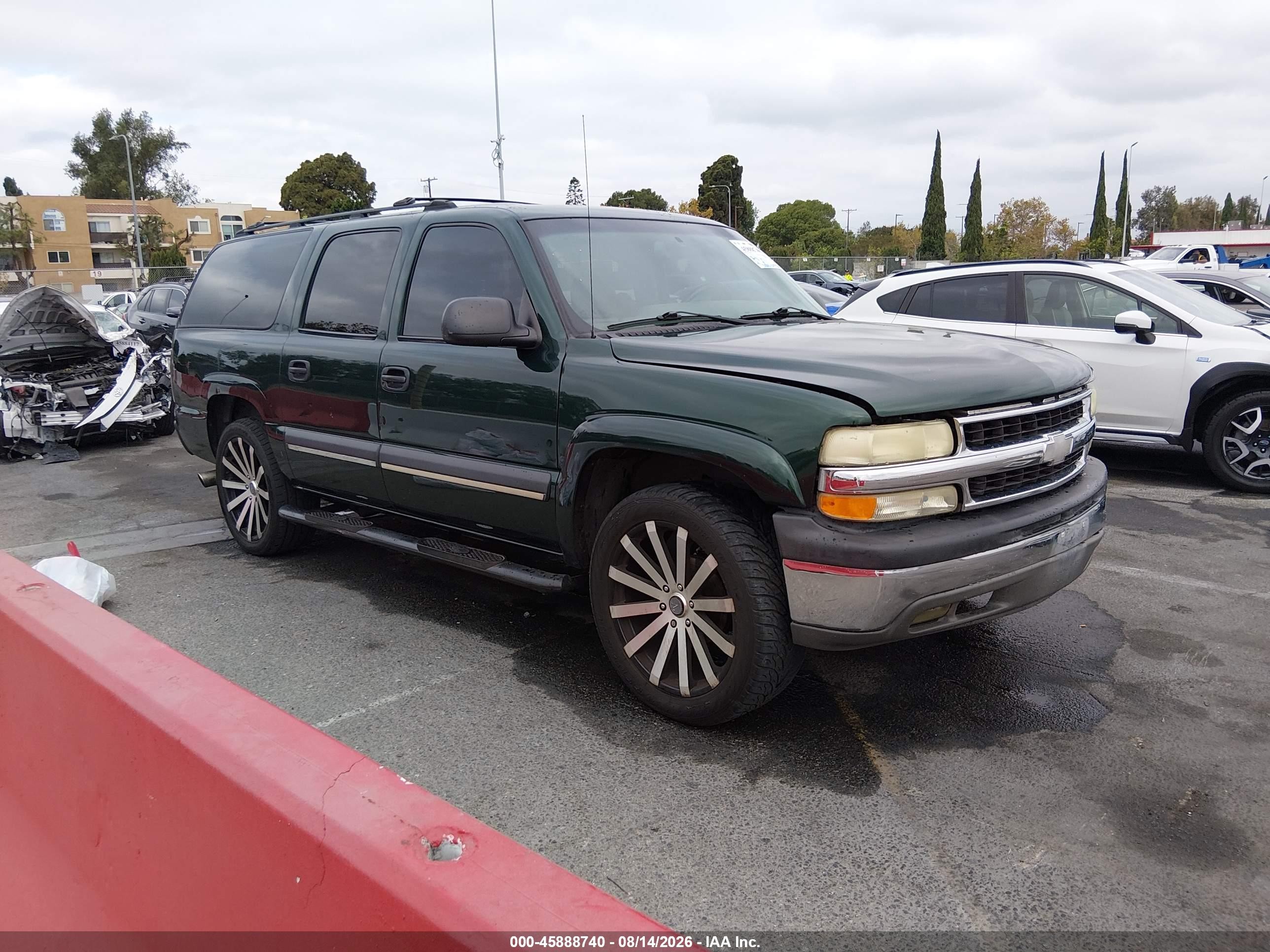 2003 Chevrolet Suburban 1500 Ls Green vin: 3GNEC16T93G158848