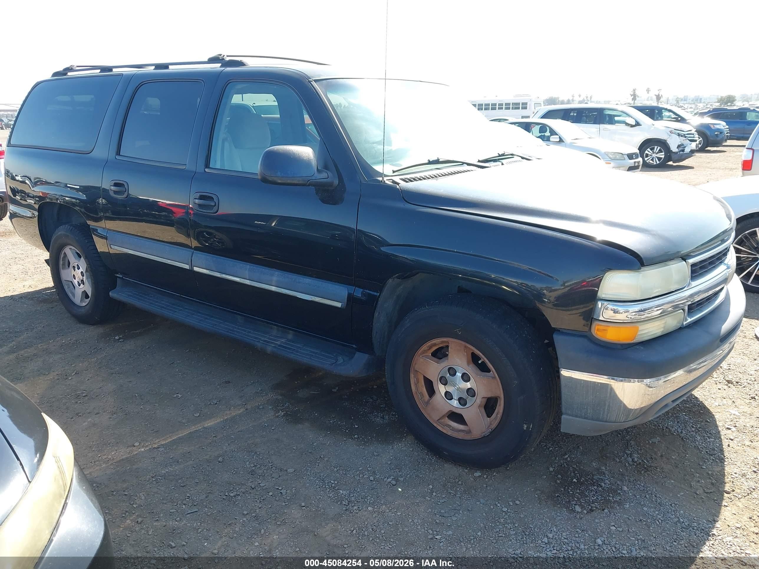 2004 Chevrolet Suburban 1500 Ls Black vin: 3GNEC16TX4G183209