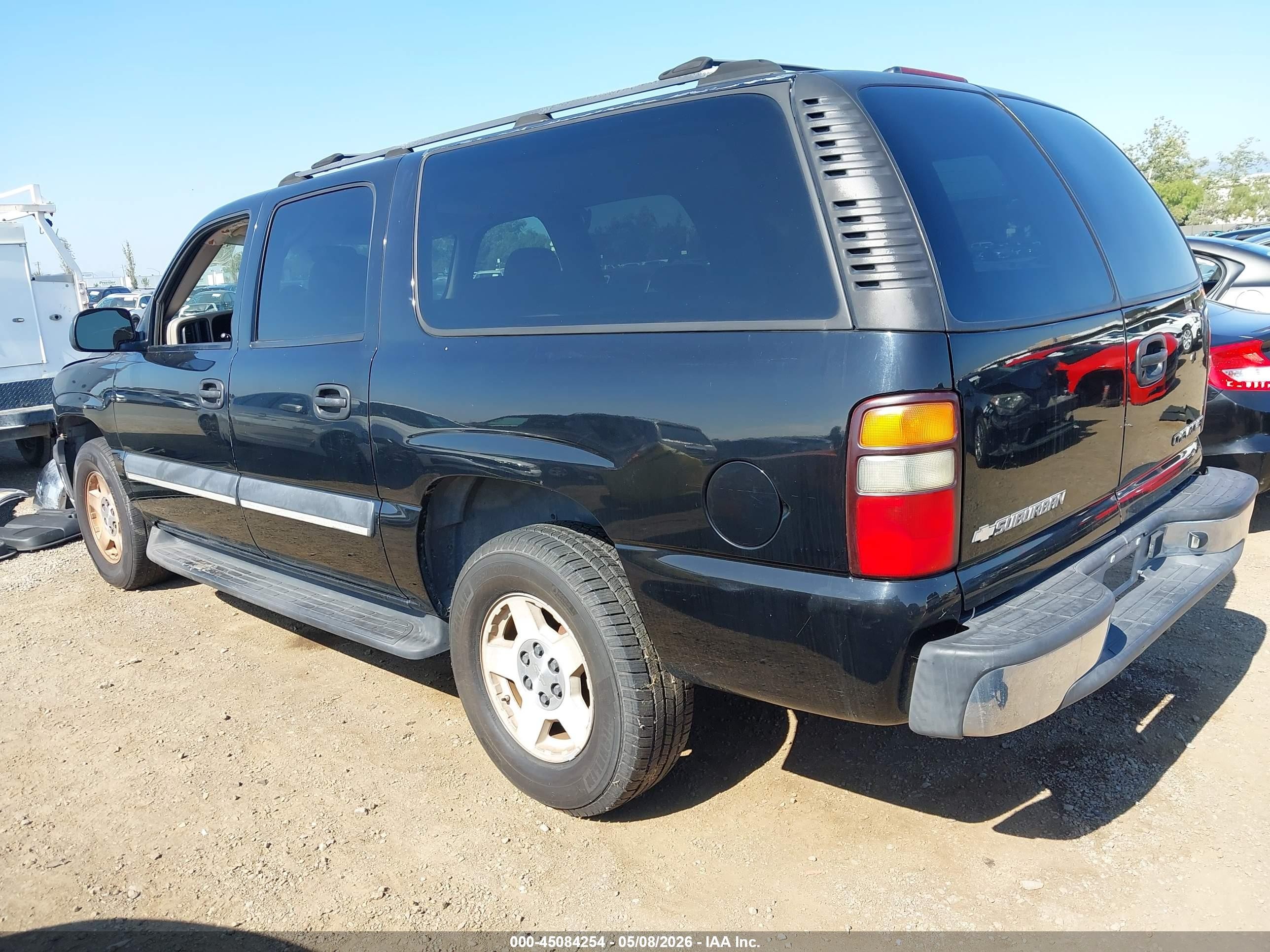 2004 Chevrolet Suburban 1500 Ls Black vin: 3GNEC16TX4G183209