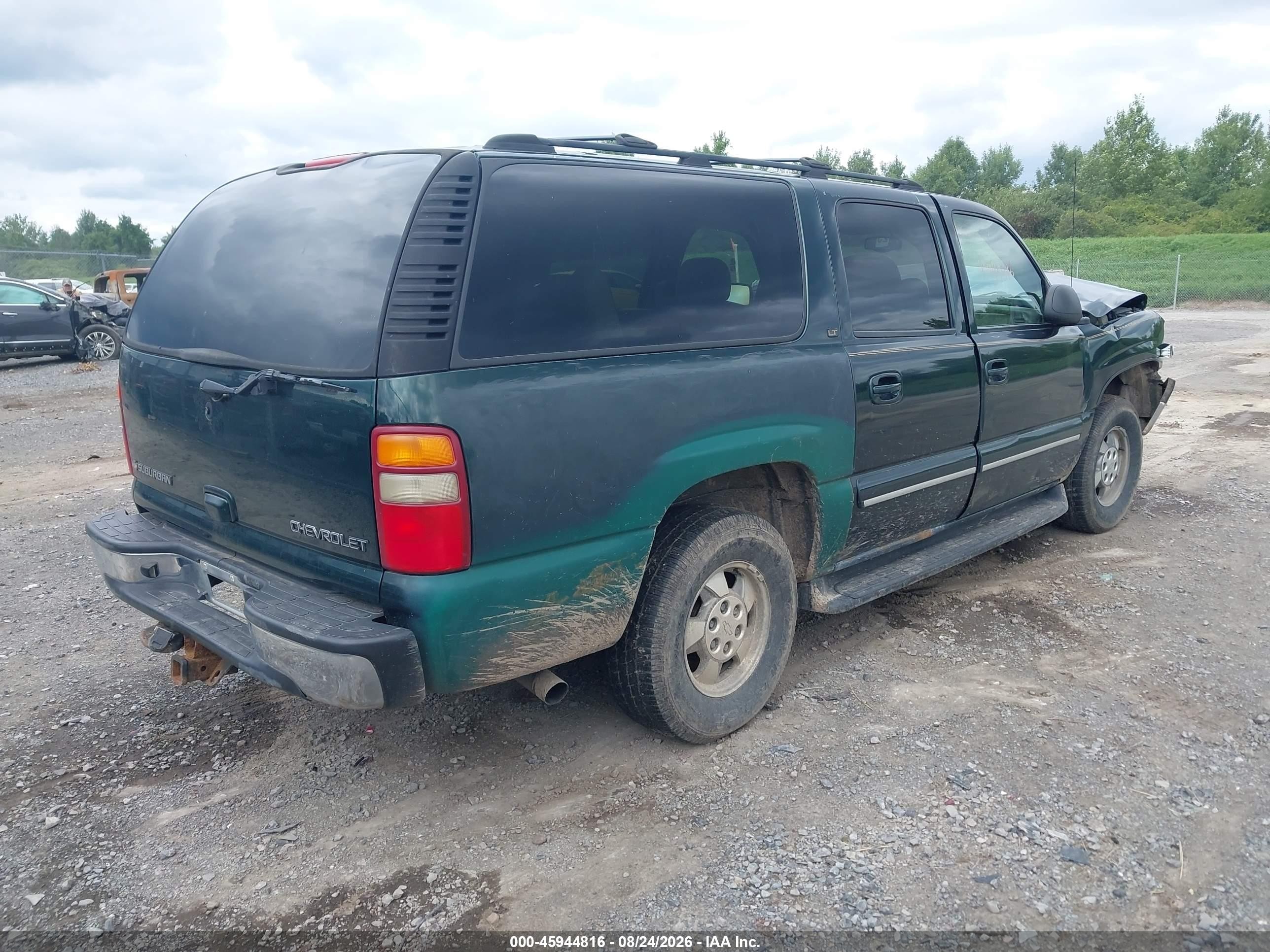 2002 Chevrolet Suburban C1500 Green vin: 3GNEC16Z12G191085