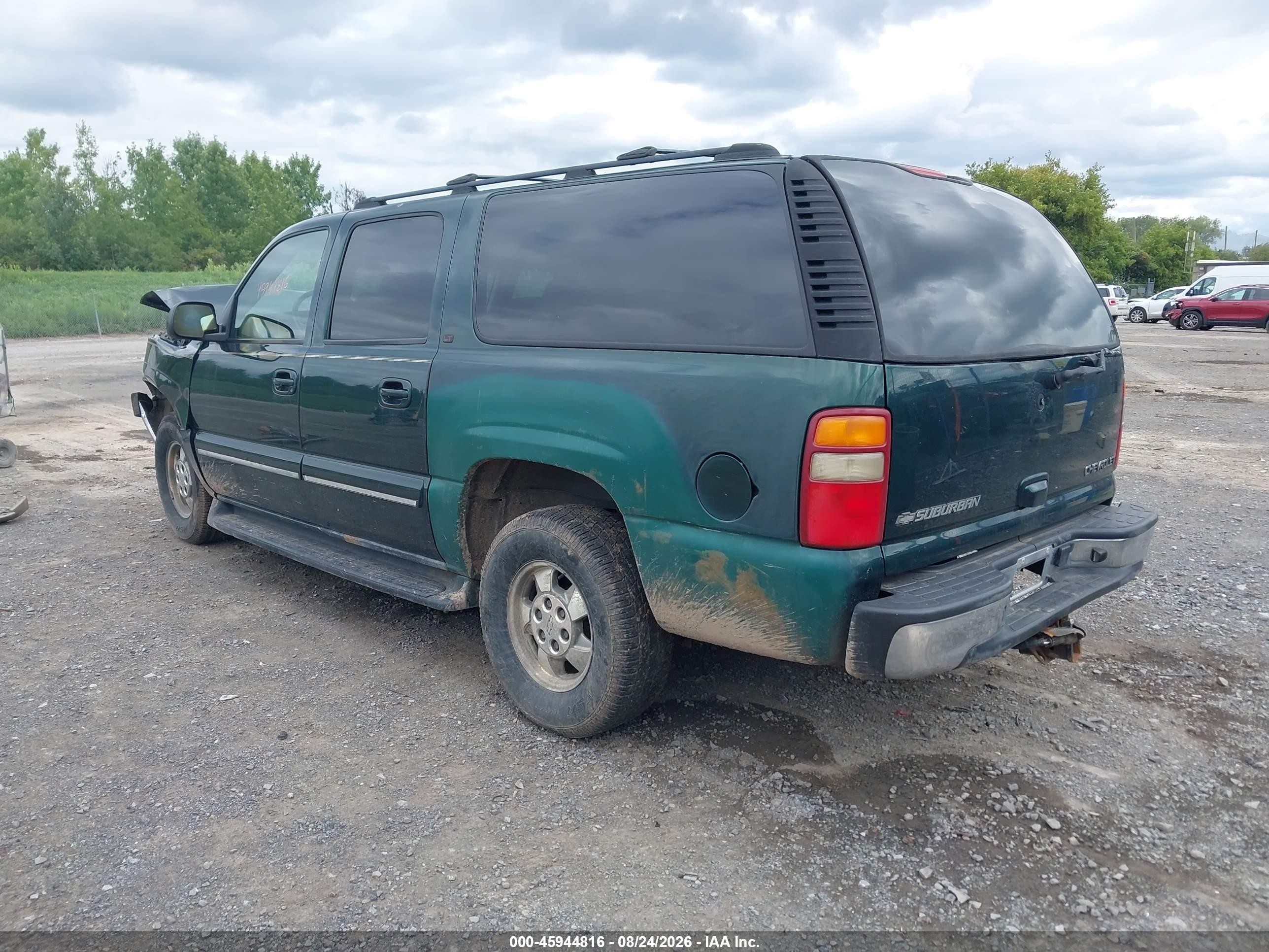 2002 Chevrolet Suburban C1500 Green vin: 3GNEC16Z12G191085