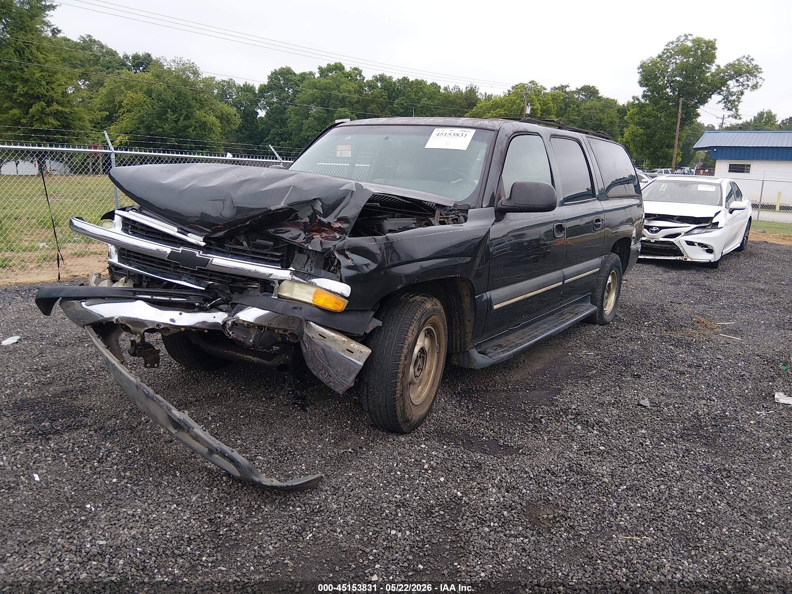 2003 Chevrolet Suburban 1500 Ls Black vin: 3GNEC16Z13G241551