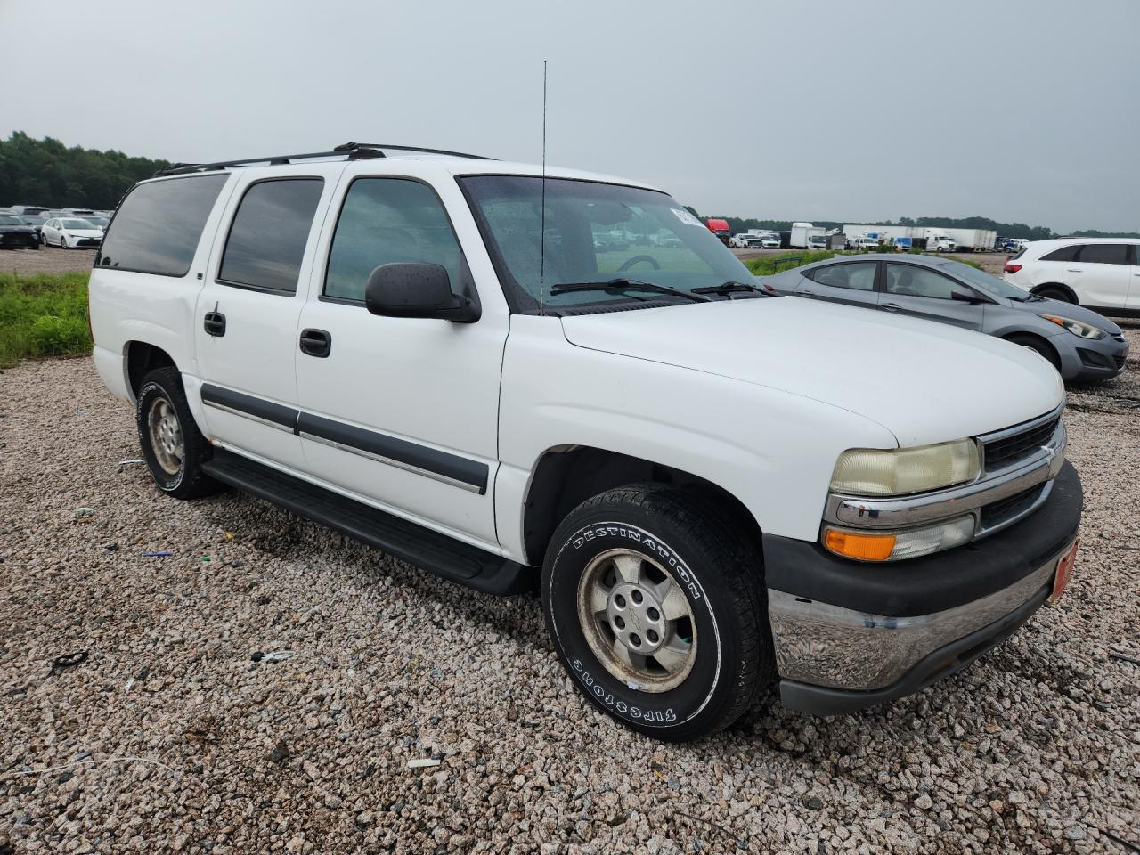 2002 Chevrolet Suburban C1500 White vin: 3GNEC16Z22G284066