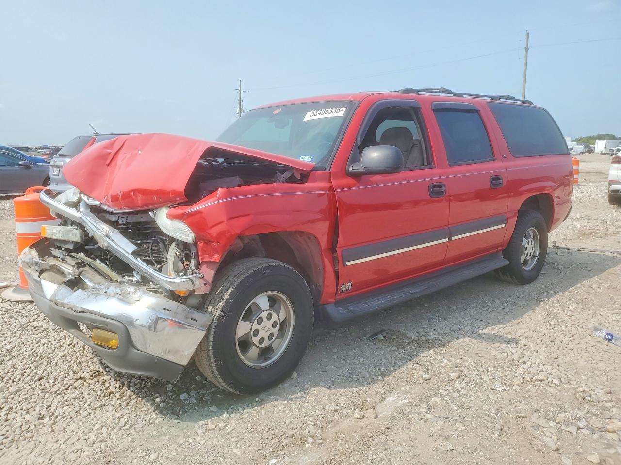 2002 Chevrolet Suburban C1500 Red vin: 3GNEC16Z42G324468