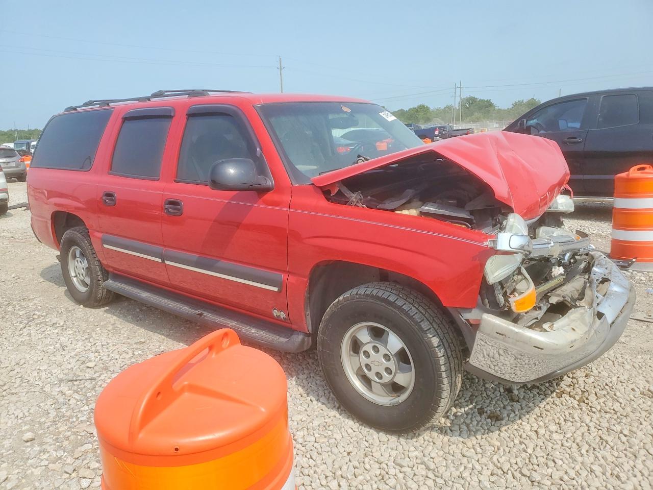 2002 Chevrolet Suburban C1500 Red vin: 3GNEC16Z42G324468