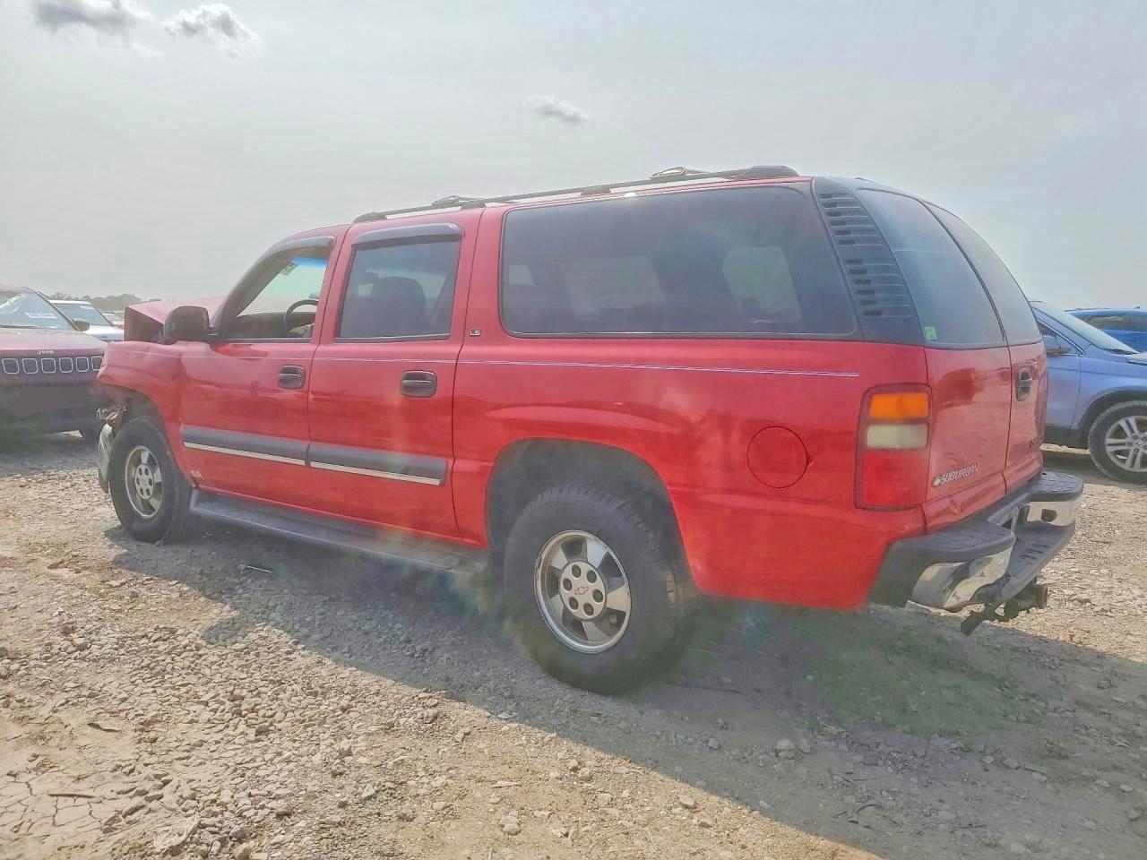 2002 Chevrolet Suburban C1500 Red vin: 3GNEC16Z42G324468