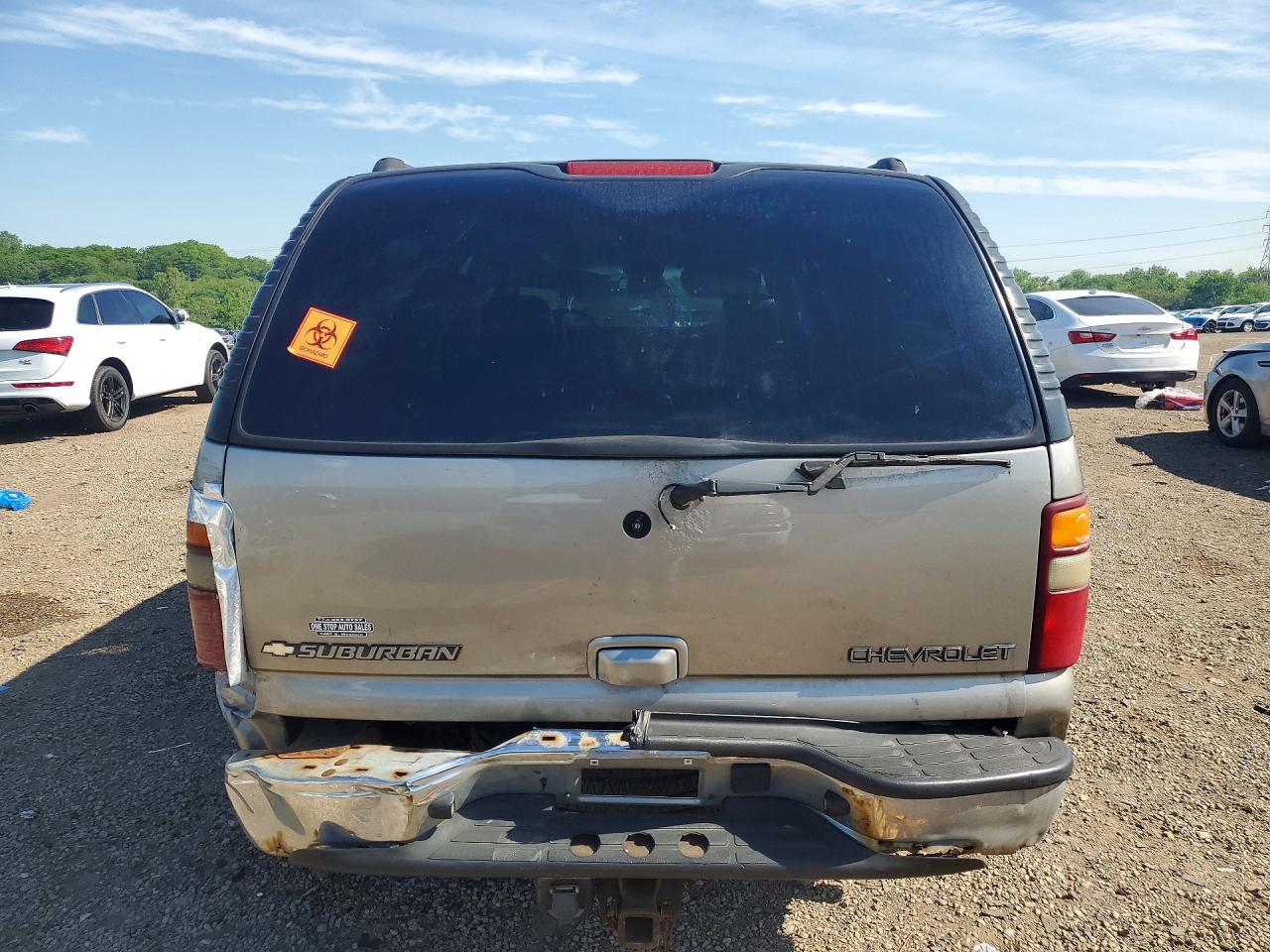 2003 Chevrolet Suburban C1500 Gray vin: 3GNEC16Z43G113675