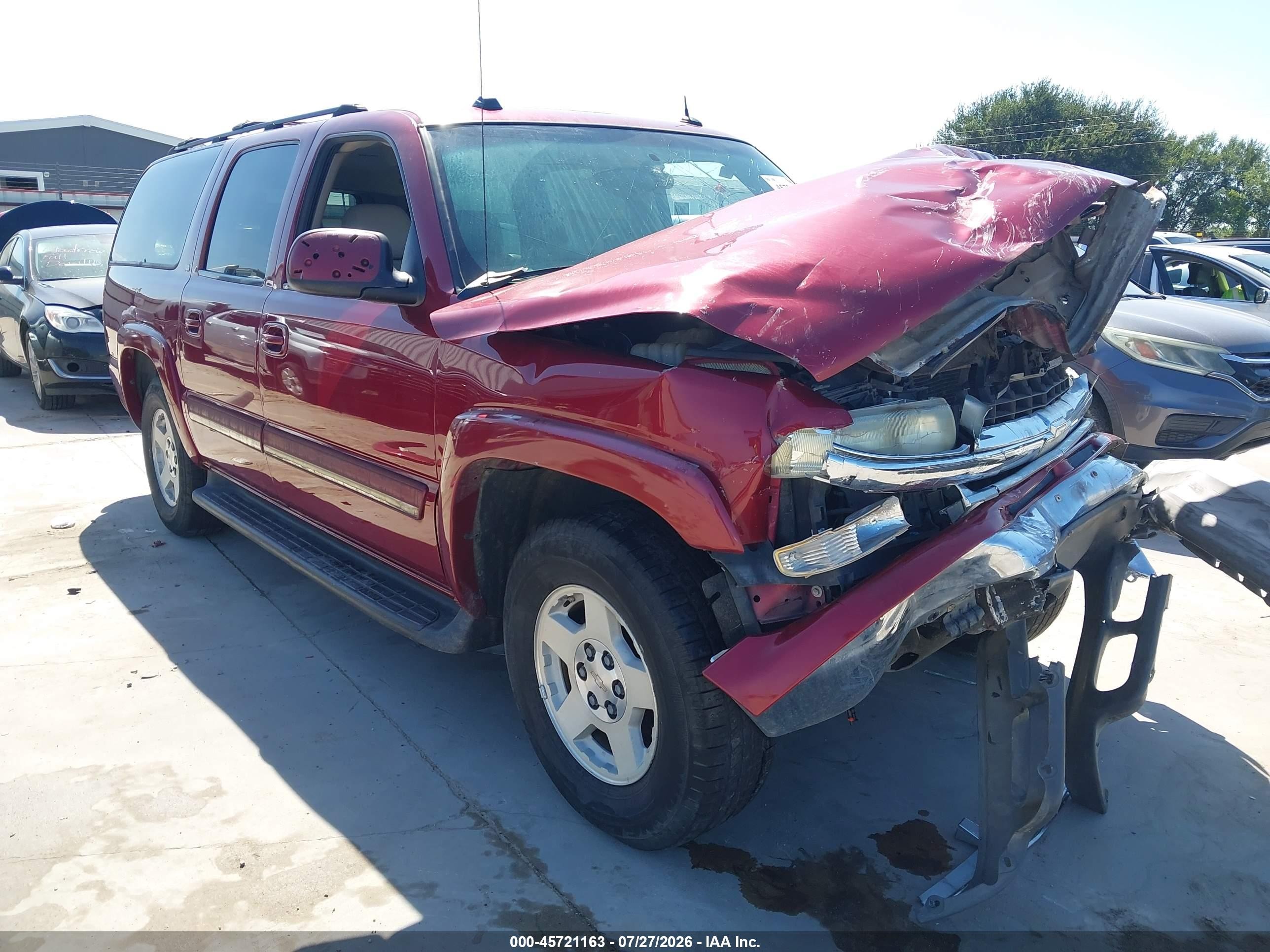 2004 Chevrolet Suburban 1500 Lt Темно-бордовый vin: 3GNEC16Z44G301047