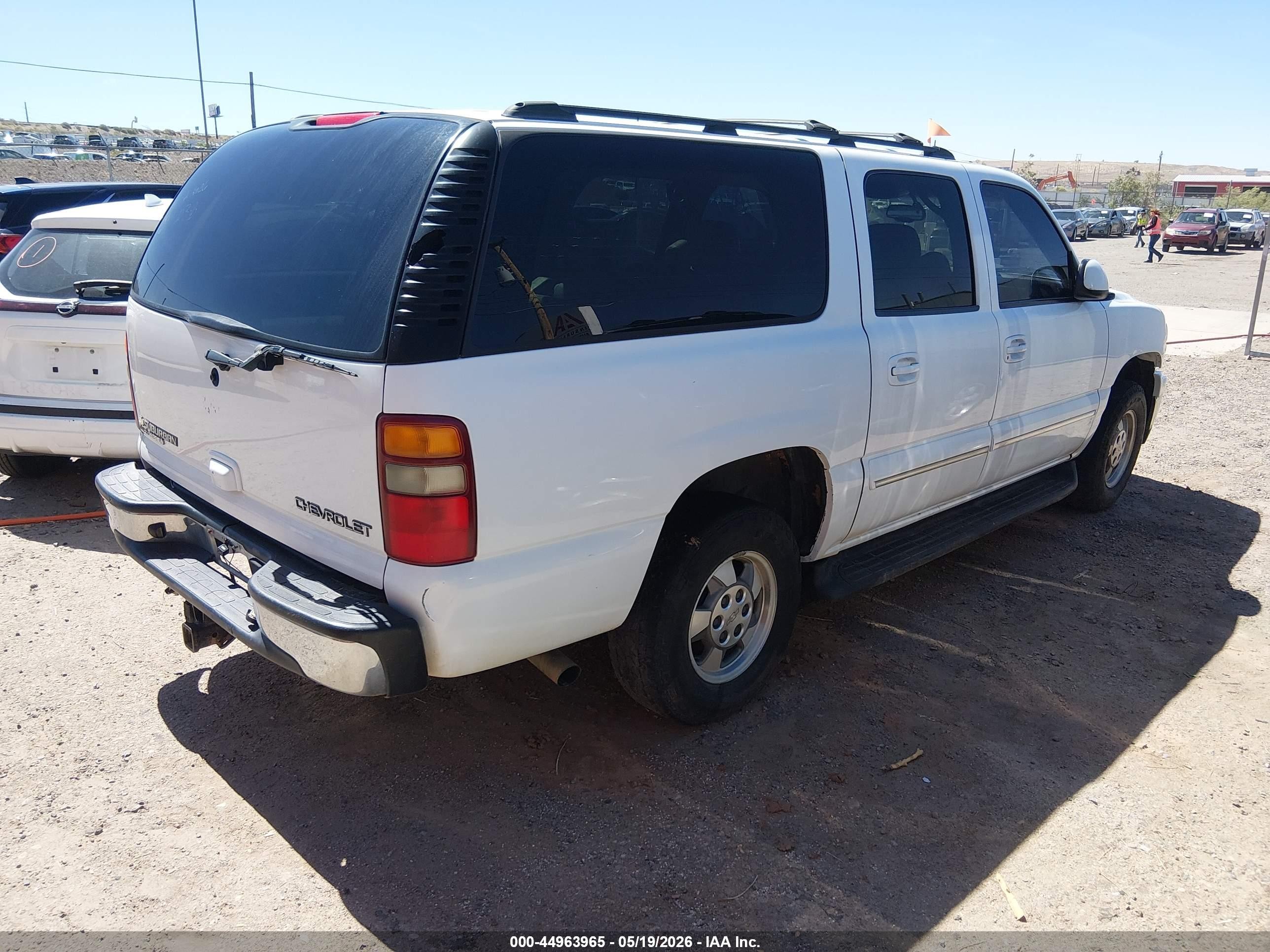 2003 Chevrolet Suburban 1500 Lt White vin: 3GNEC16Z53G242038