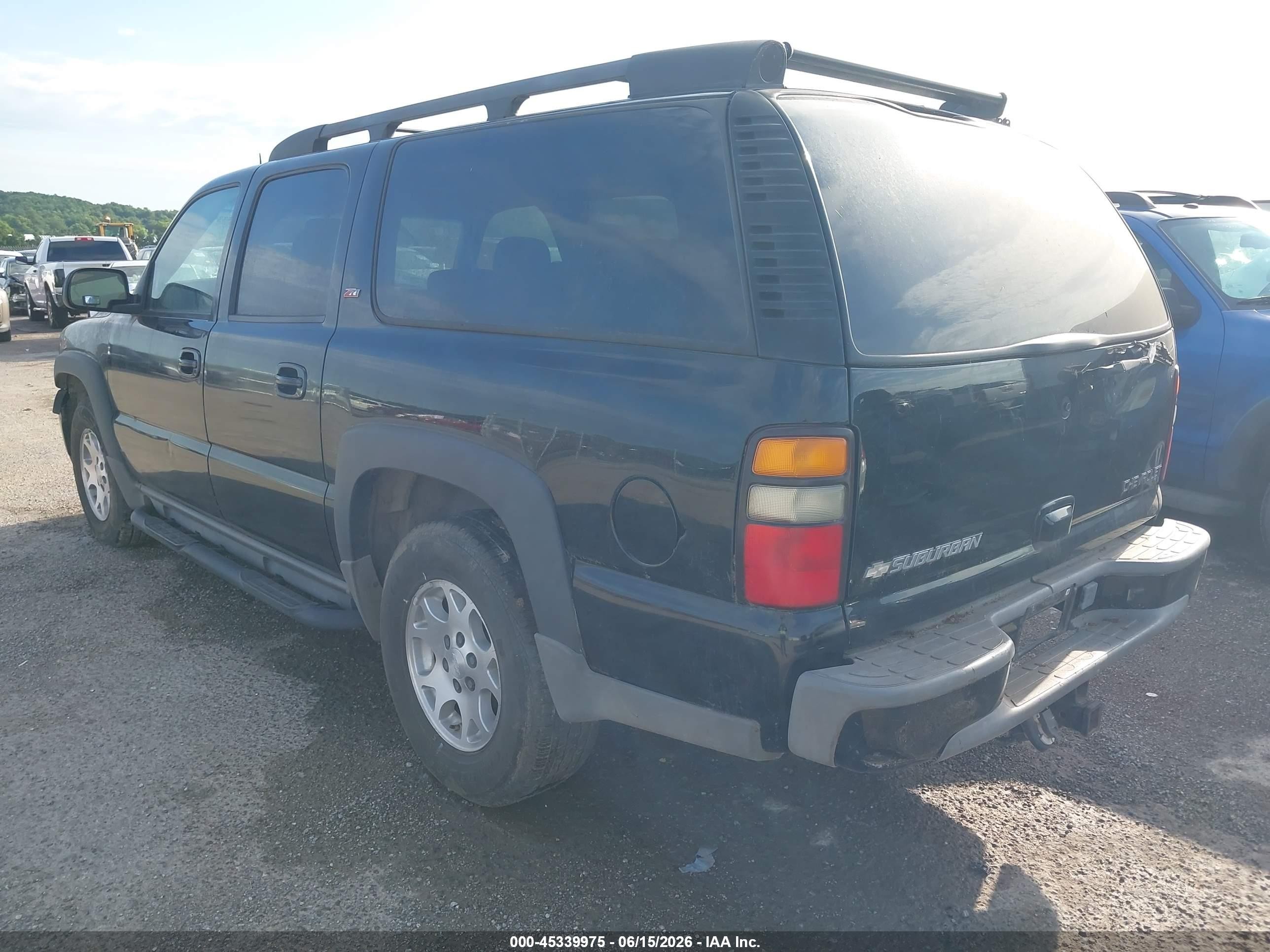 2005 Chevrolet Suburban 1500 Z71 Черный vin: 3GNEC16Z55G134781