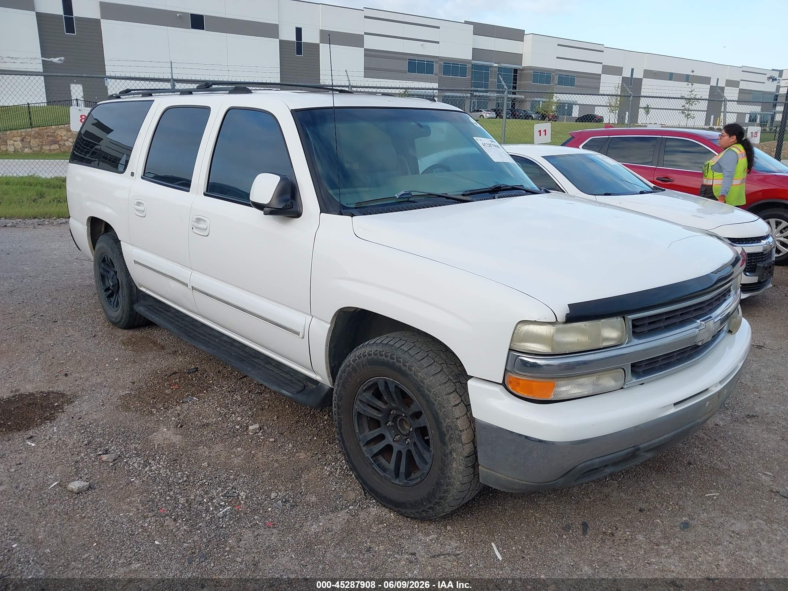 2002 Chevrolet Suburban 1500 Lt White vin: 3GNEC16Z62G202789