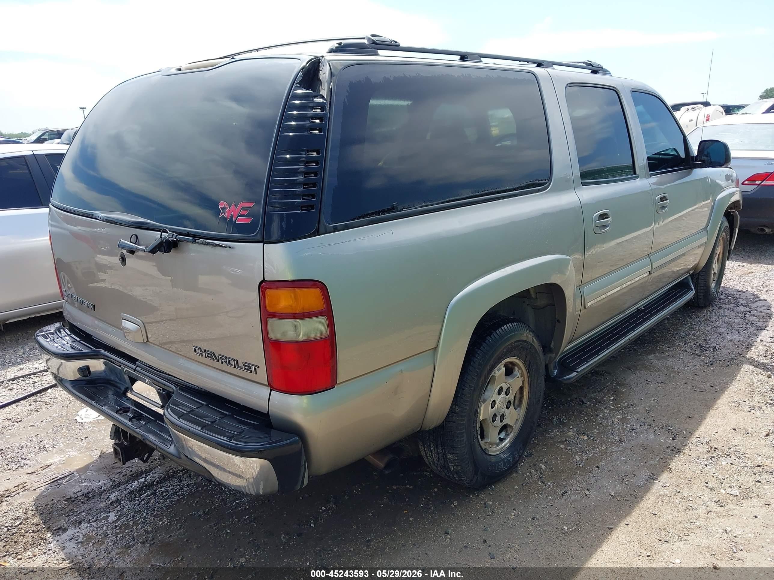 2002 Chevrolet Suburban 1500 Lt Beige vin: 3GNEC16Z62G320356
