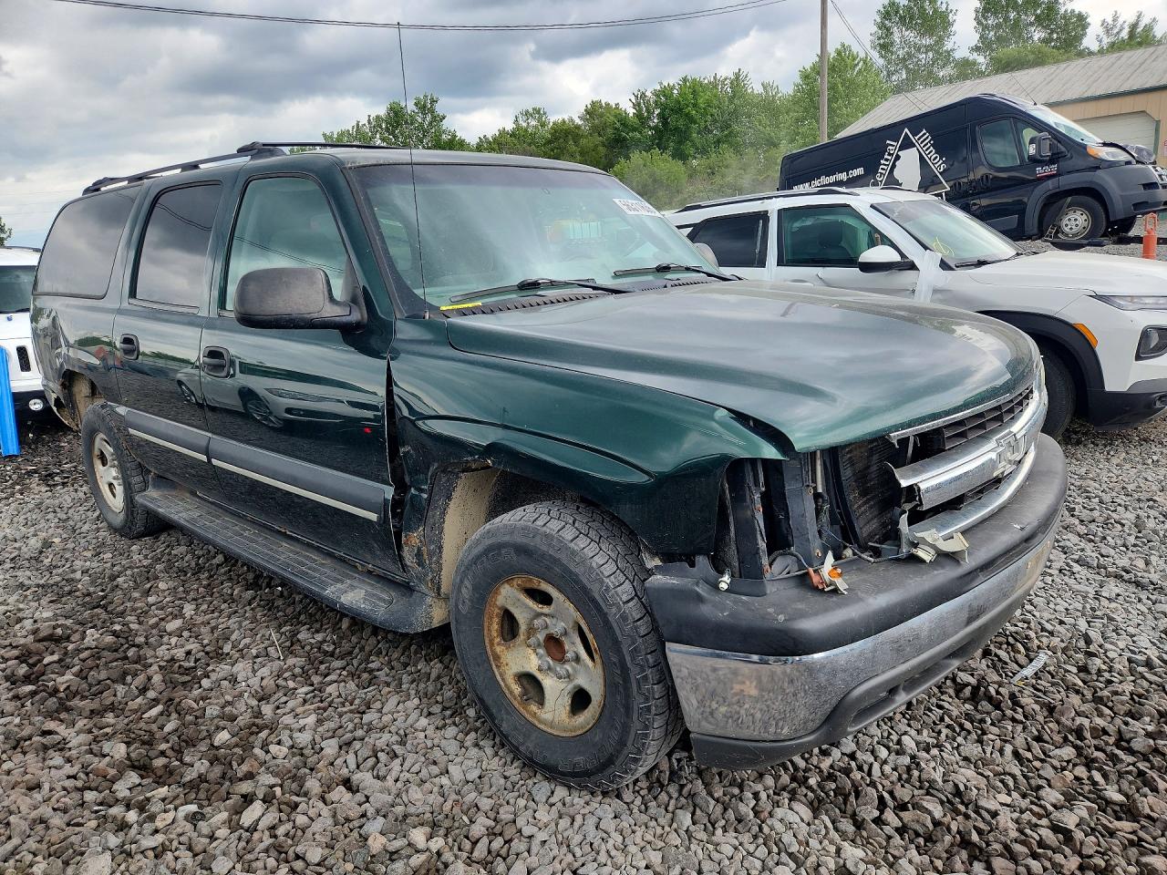 2003 Chevrolet Suburban C1500 Green vin: 3GNEC16Z63G215415